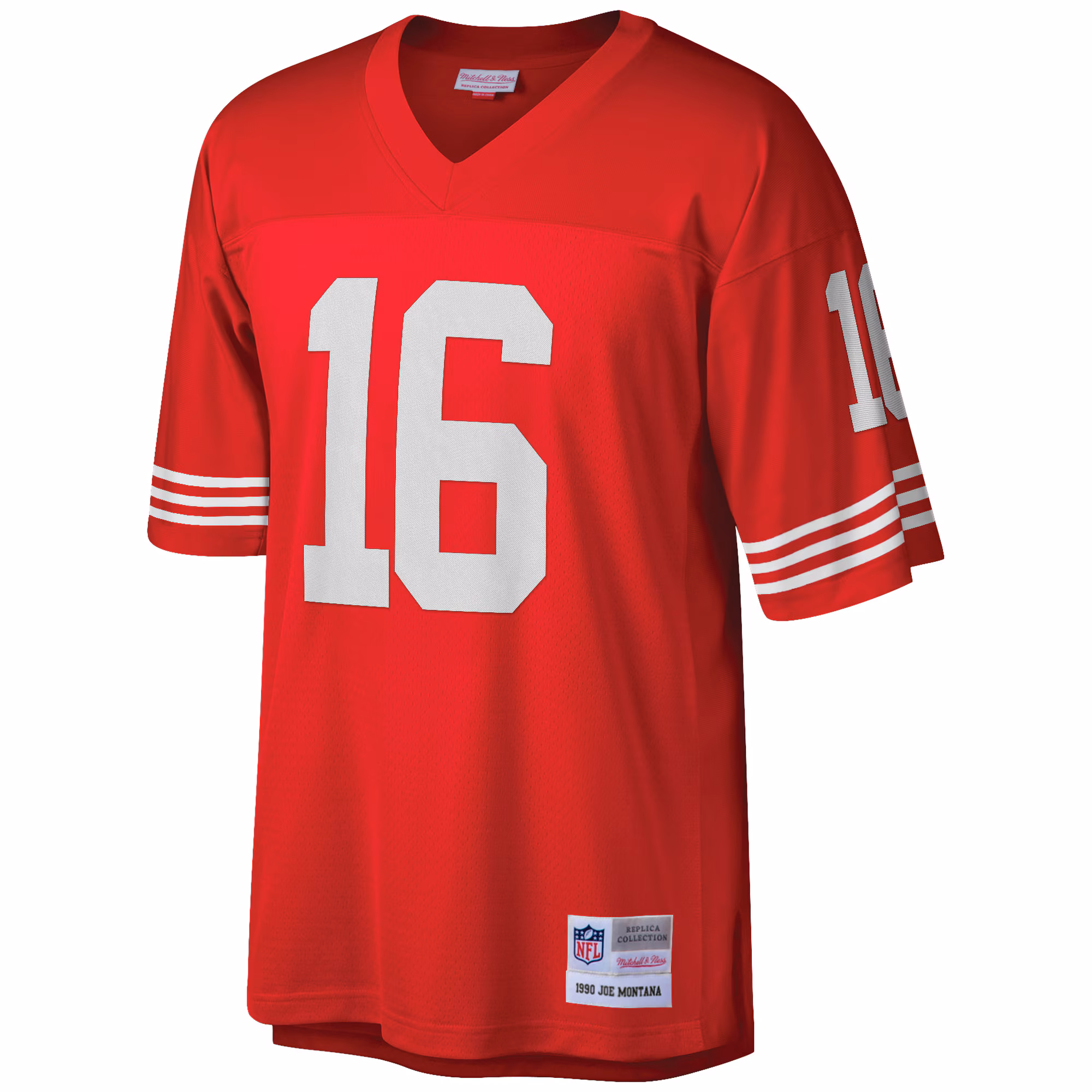 Men's San Francisco 49ers Joe Montana Mitchell & Ness Scarlet Big & Tall 1990 Retired Player Replica Jersey
