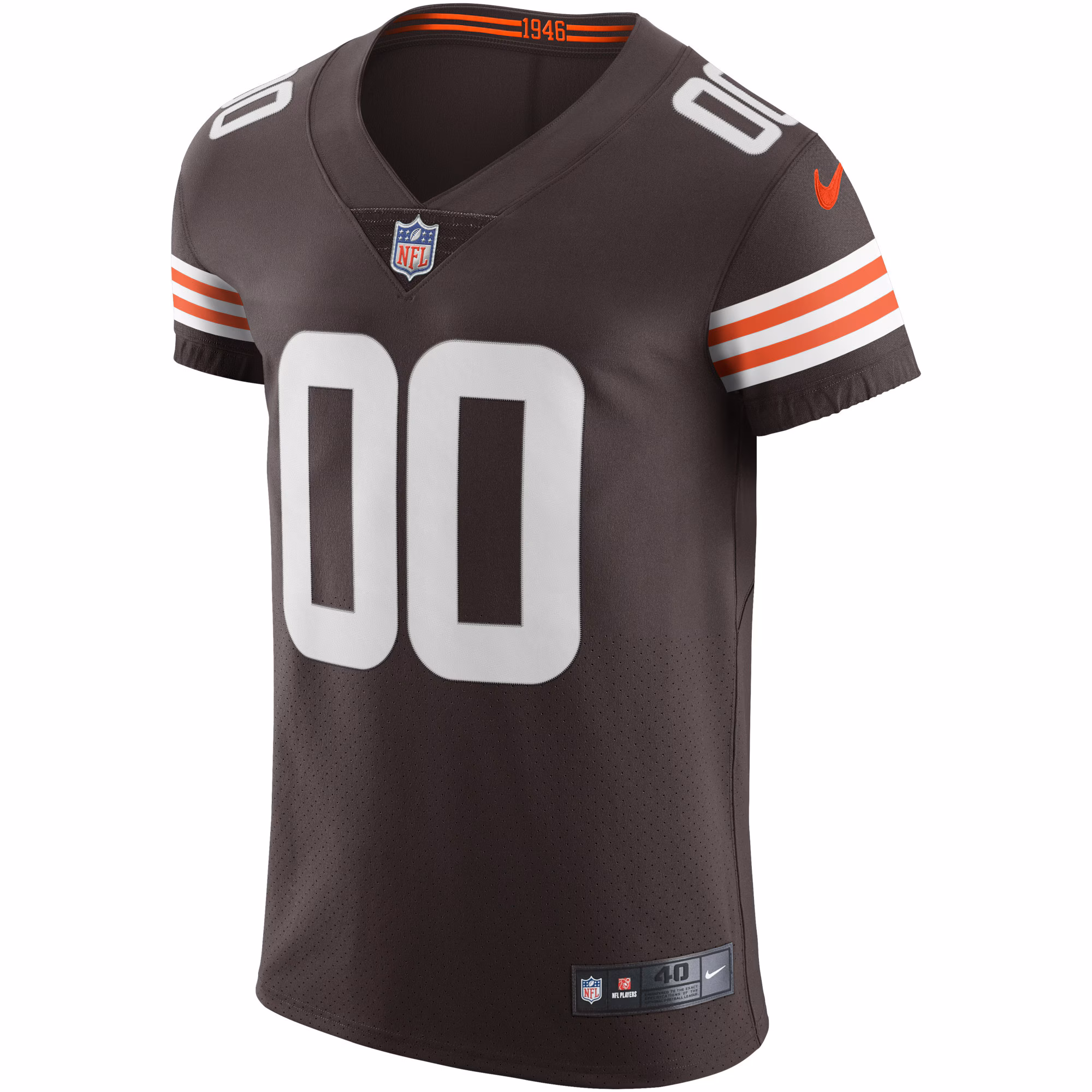Men's Cleveland Browns  Brown Vapor Elite Custom Jersey