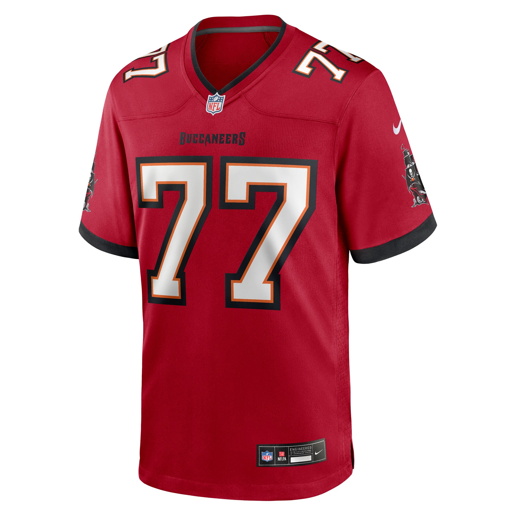 Men's Tampa Bay Buccaneers Charlie Heck  Red Team Game Jersey