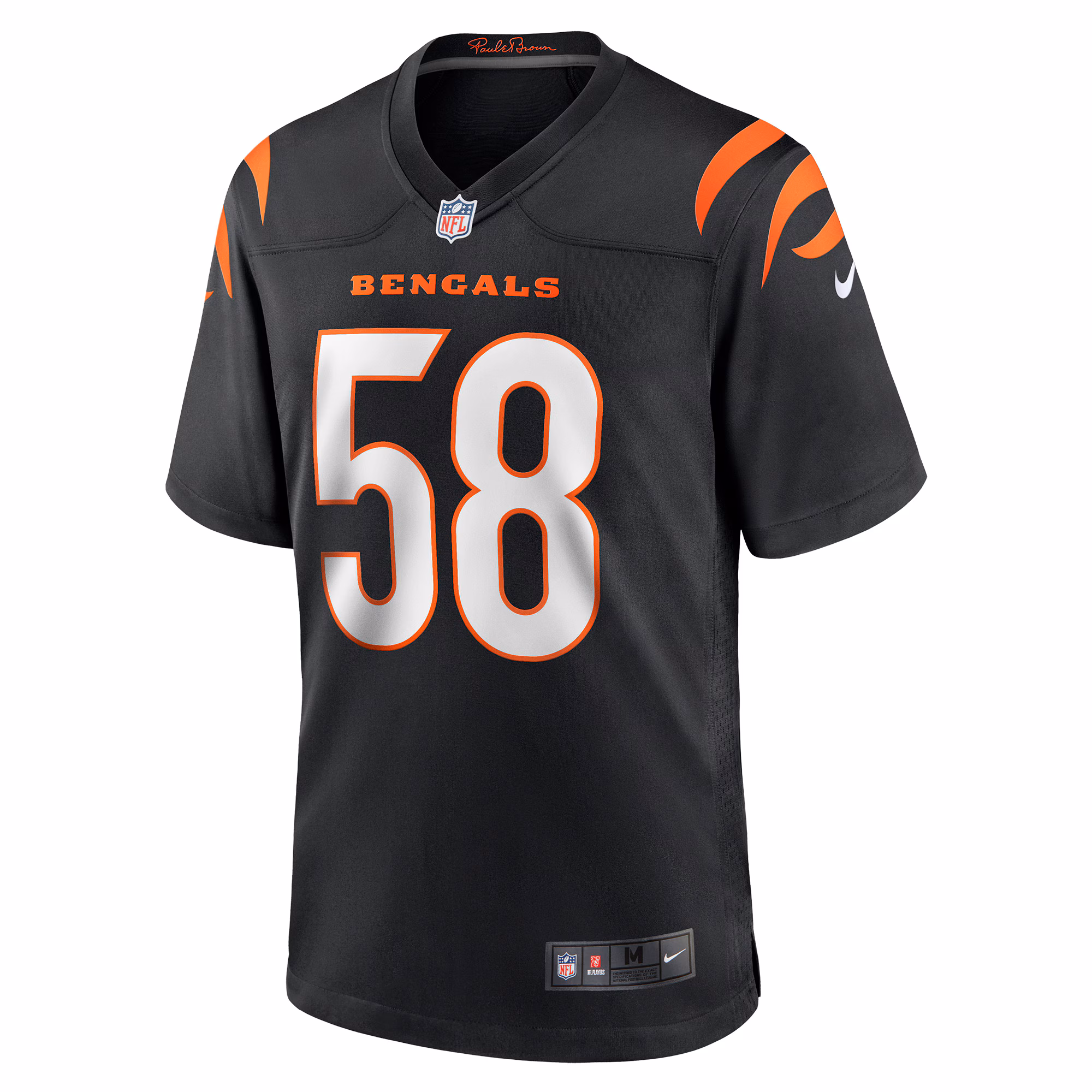 Men's Cincinnati Bengals Joseph Ossai  Black Game Jersey