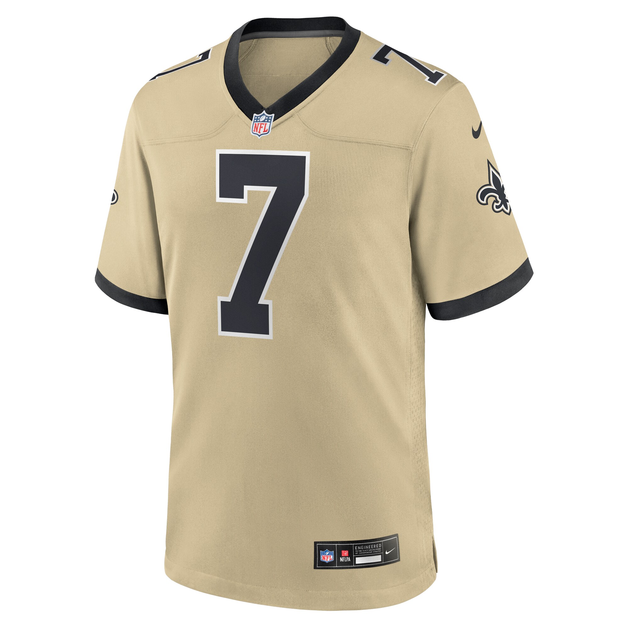 Men's New Orleans Saints Taysom Hill  Gold Gameday Golds Alternate Game Player Jersey