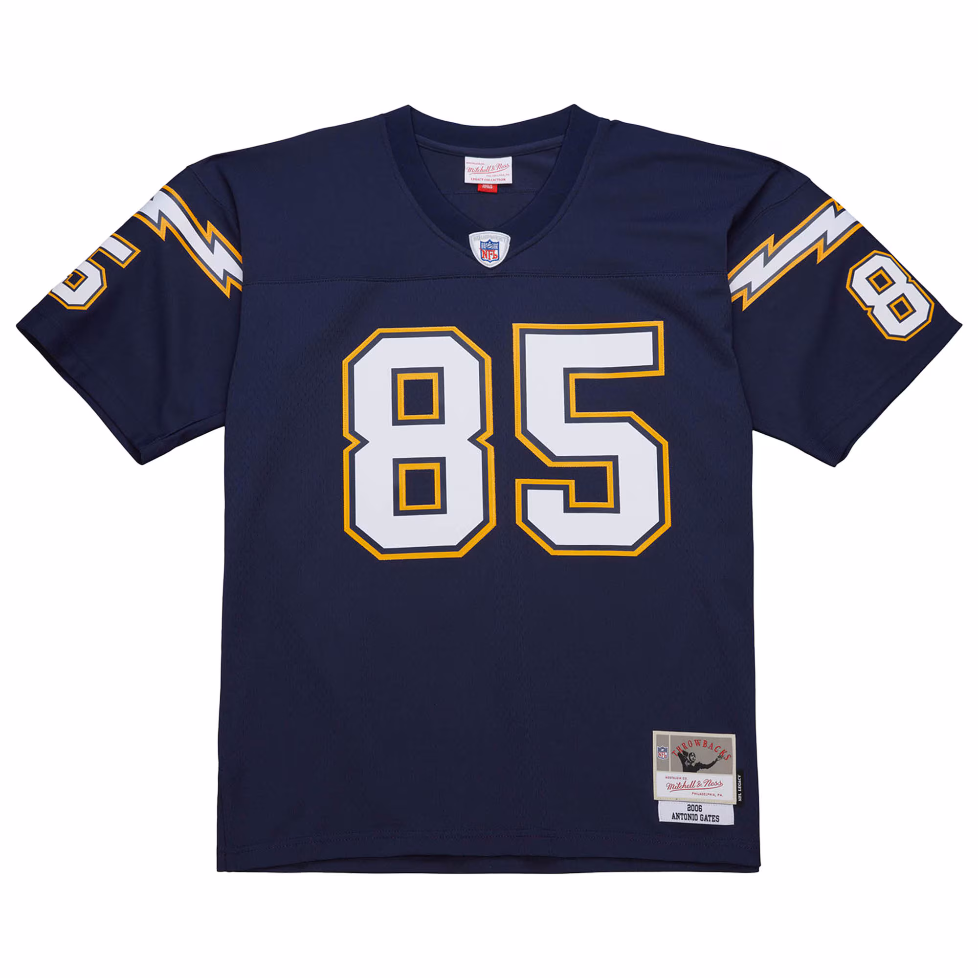 Men's Los Angeles Chargers Antonio Gates Mitchell & Ness Navy 2006 Legacy Replica Jersey