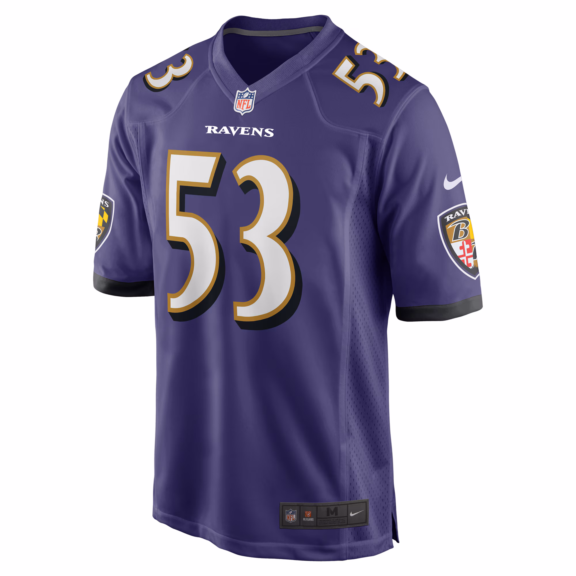 Men's Baltimore Ravens Kyle Van Noy  Purple Team Game Jersey