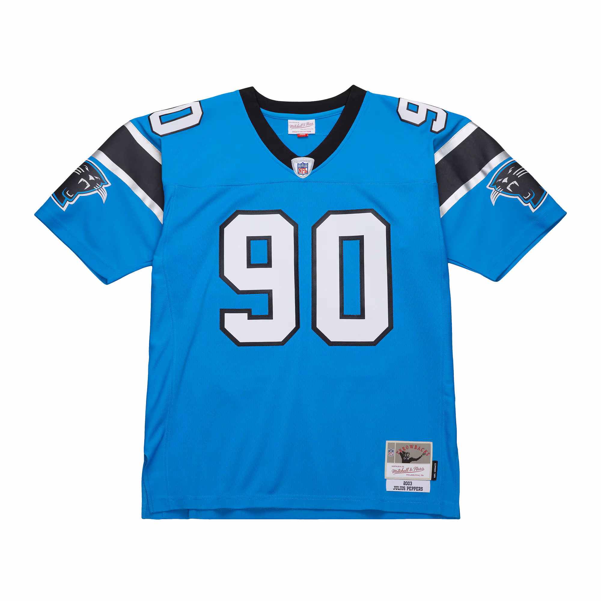 Men's Carolina Panthers Julius Peppers Mitchell & Ness Blue Legacy Replica Jersey