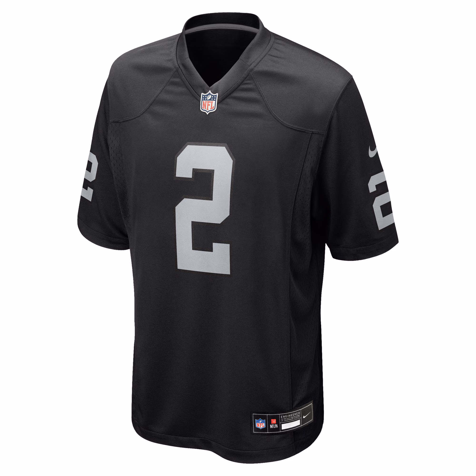 Men's Las Vegas Raiders Ashton Jeanty  Black 2025 NFL Draft First Round Pick Game Jersey