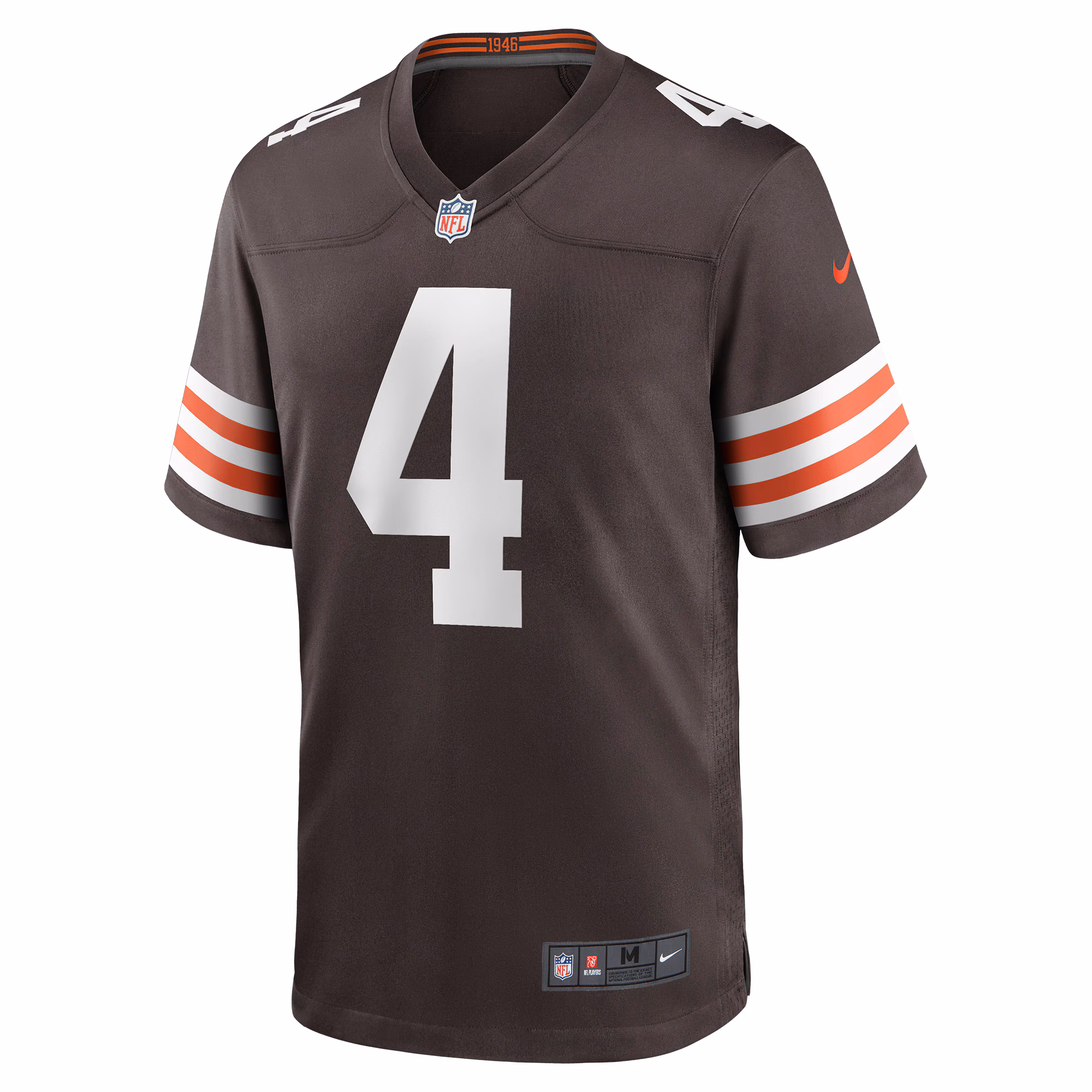 Men's Cleveland Browns Deshaun Watson  Brown Game Jersey