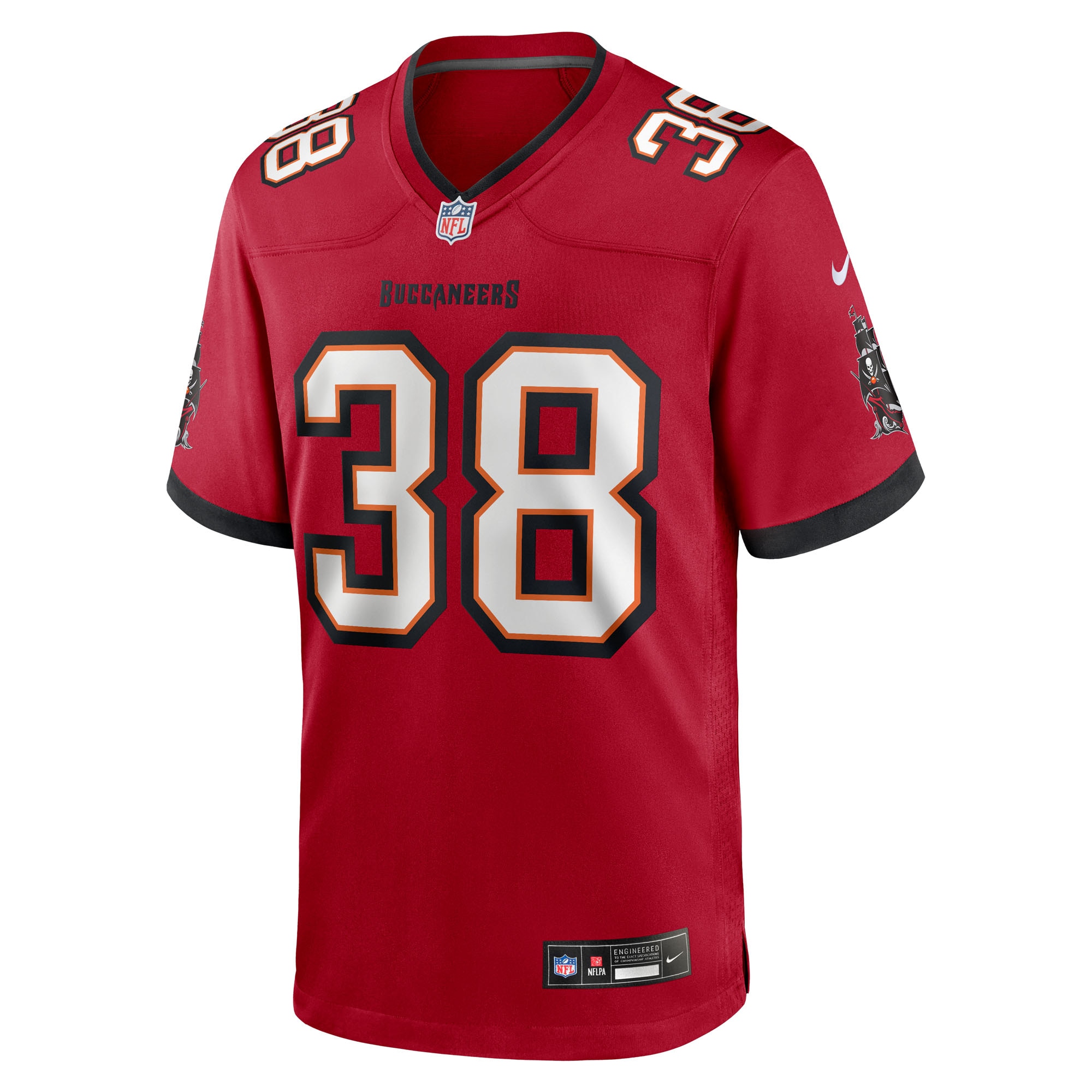 Men's Tampa Bay Buccaneers Rashad Wisdom  Red Team Game Jersey