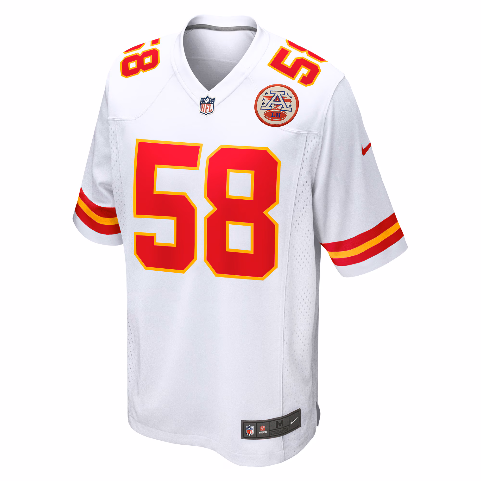 Men's Kansas City Chiefs Derrick Thomas  White Retired Player Game Jersey
