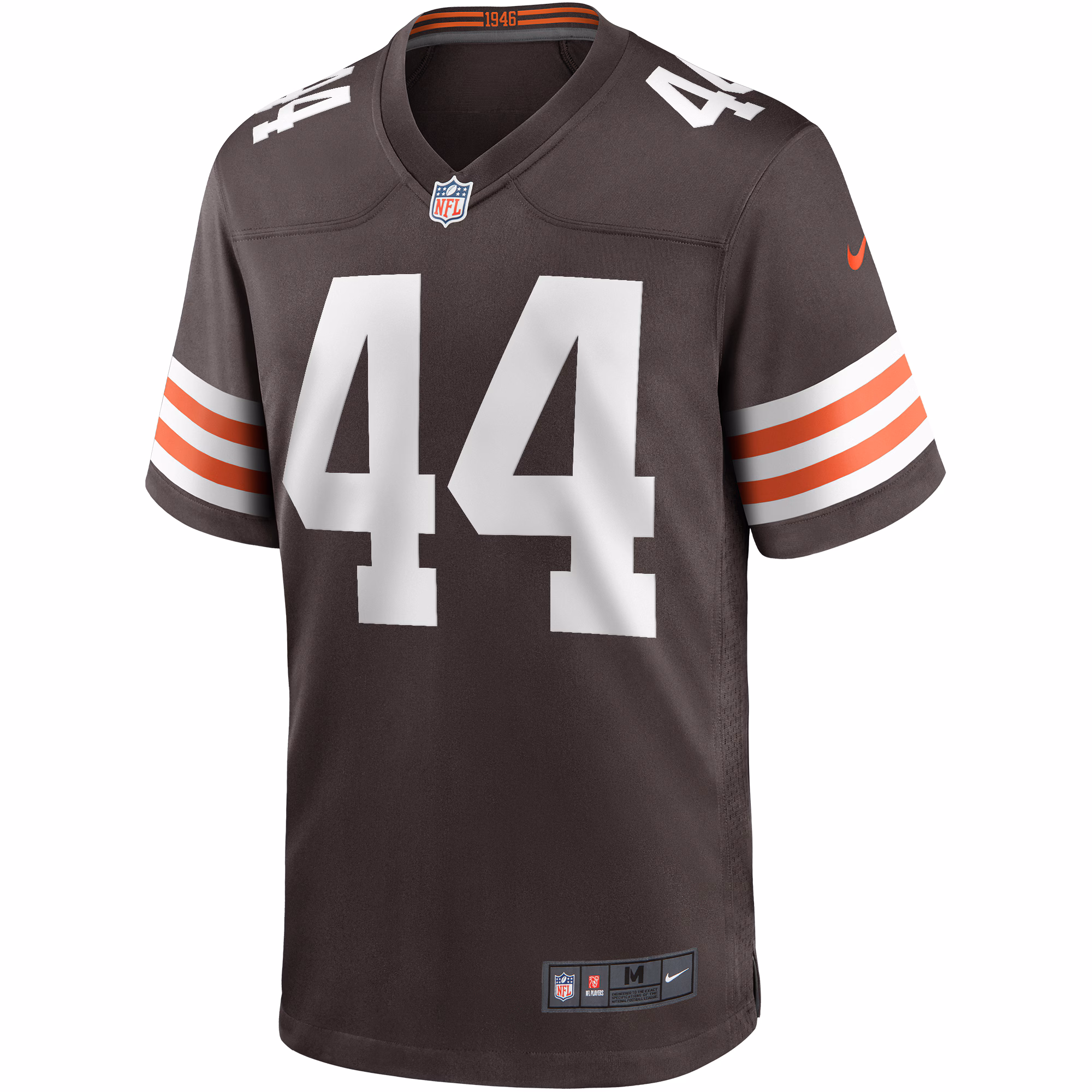 Men's Cleveland Browns Leroy Kelly  Brown Game Retired Player Jersey