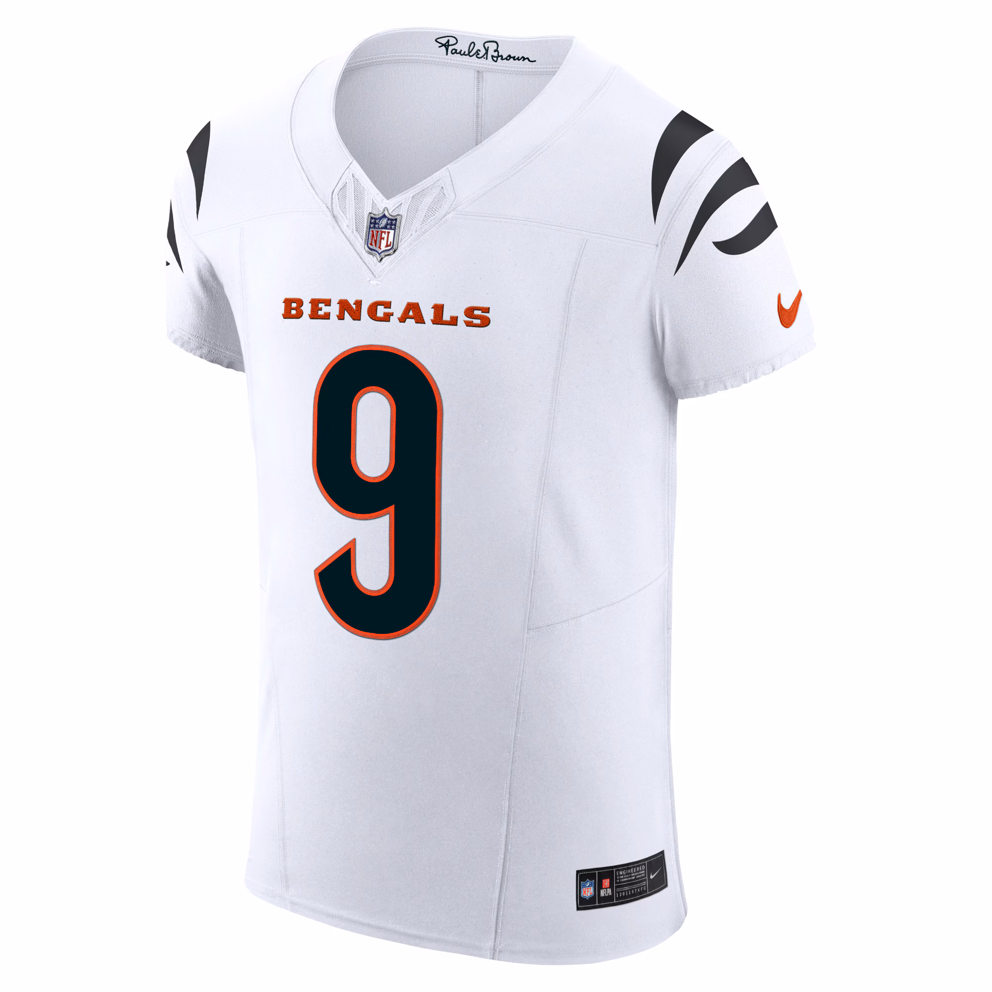 Men's Cincinnati Bengals Joe Burrow  White Vapor F.U.S.E. Elite Jersey