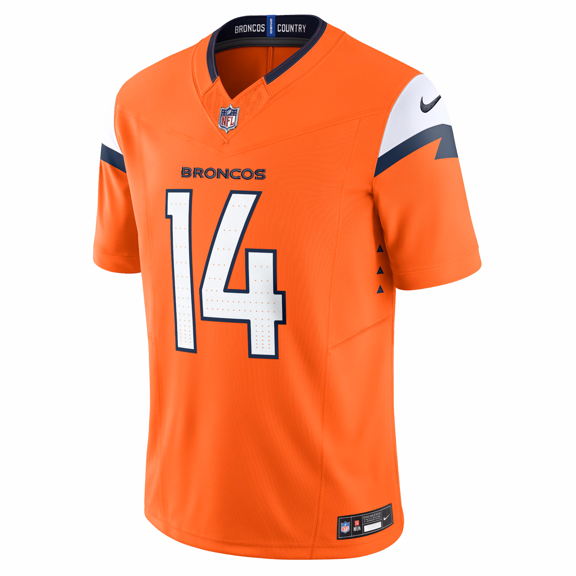 Men's Denver Broncos Courtland Sutton  Orange Mile High Collection Vapor F.U.S.E. Limited Jersey
