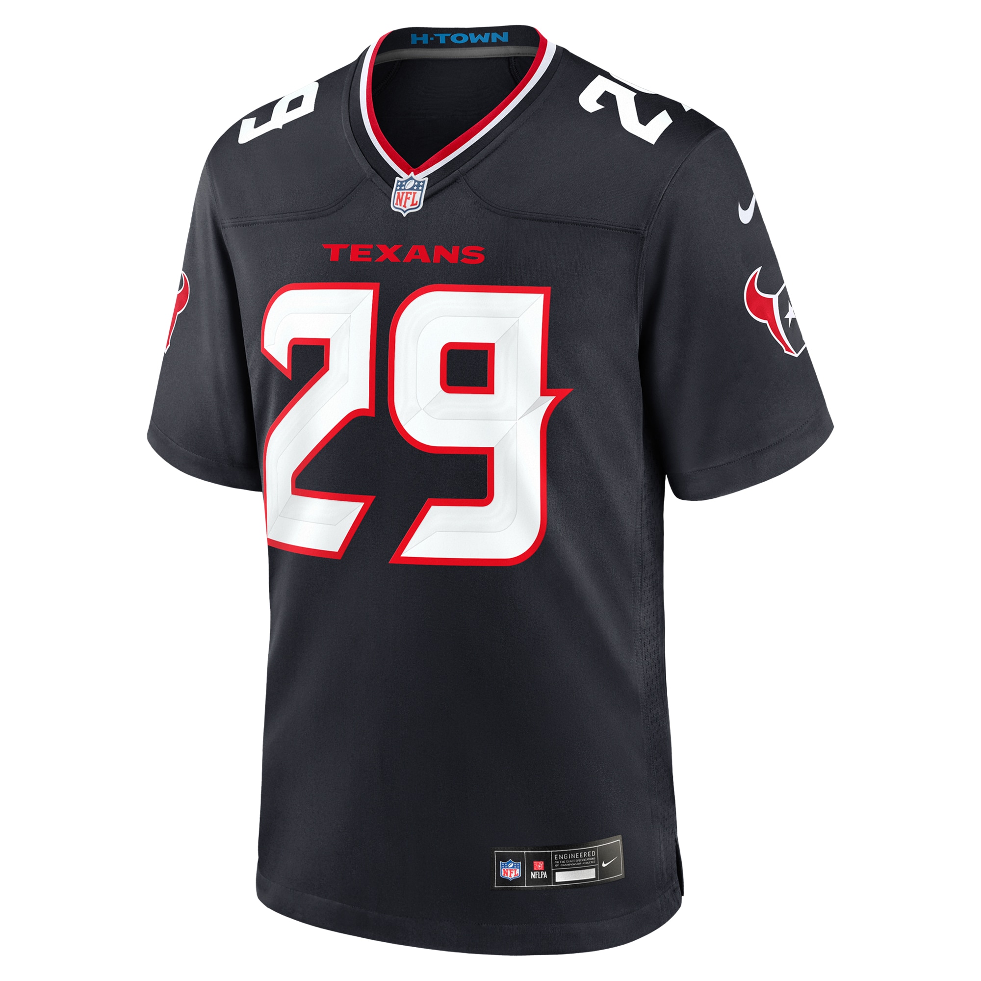 Men's Houston Texans M.J. Stewart  Navy Team Game Jersey