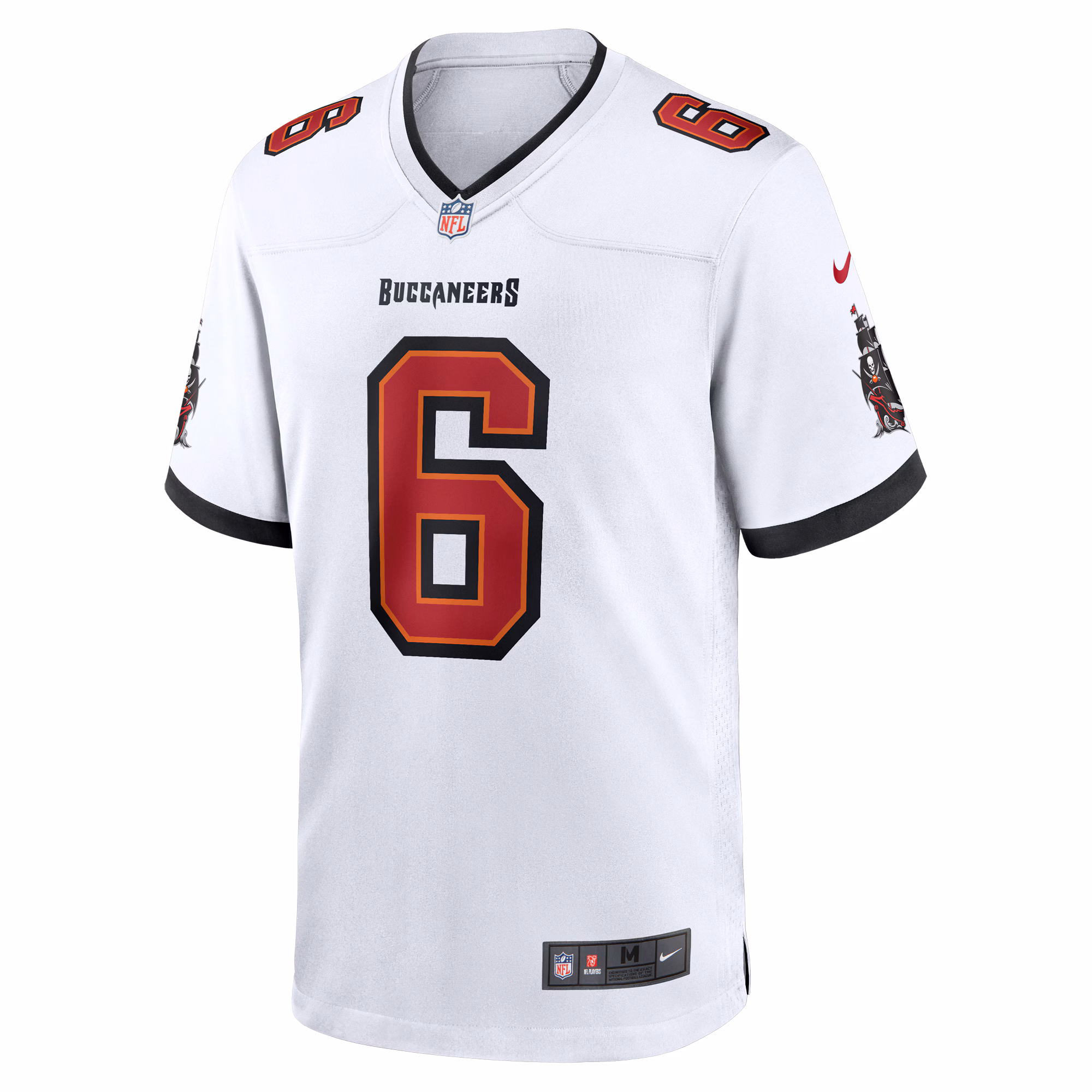 Men's Tampa Bay Buccaneers Baker Mayfield  White Away Game Jersey