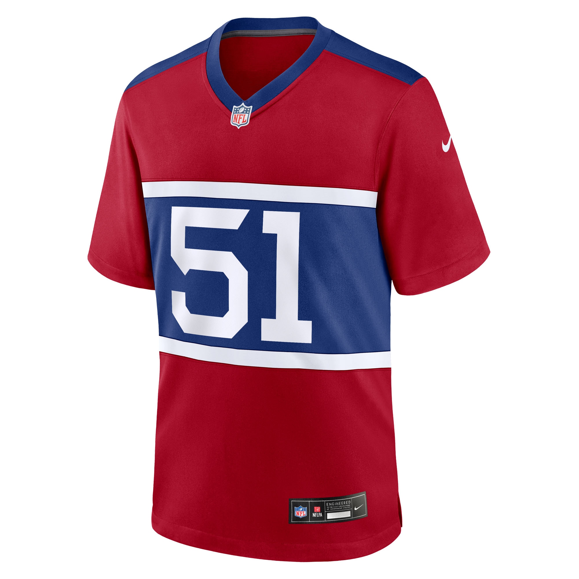 Men's New York Giants Abdul Carter  Red First Round Pick Alternate Game Jersey