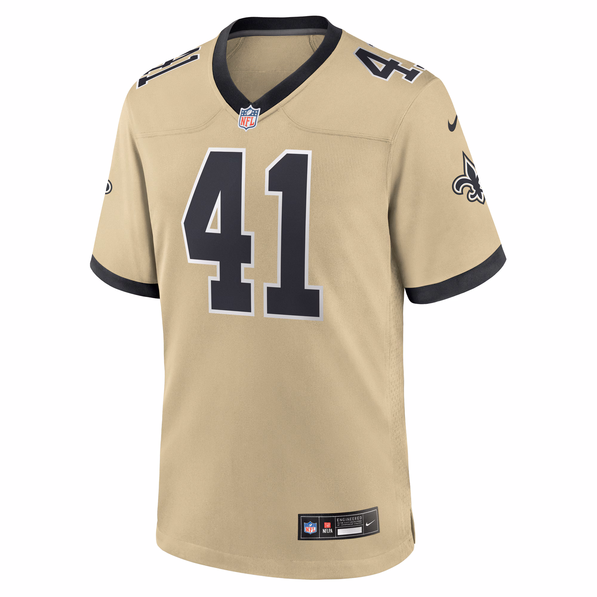 Men's New Orleans Saints Alvin Kamara  Gold Gameday Golds Alternate Game Player Jersey