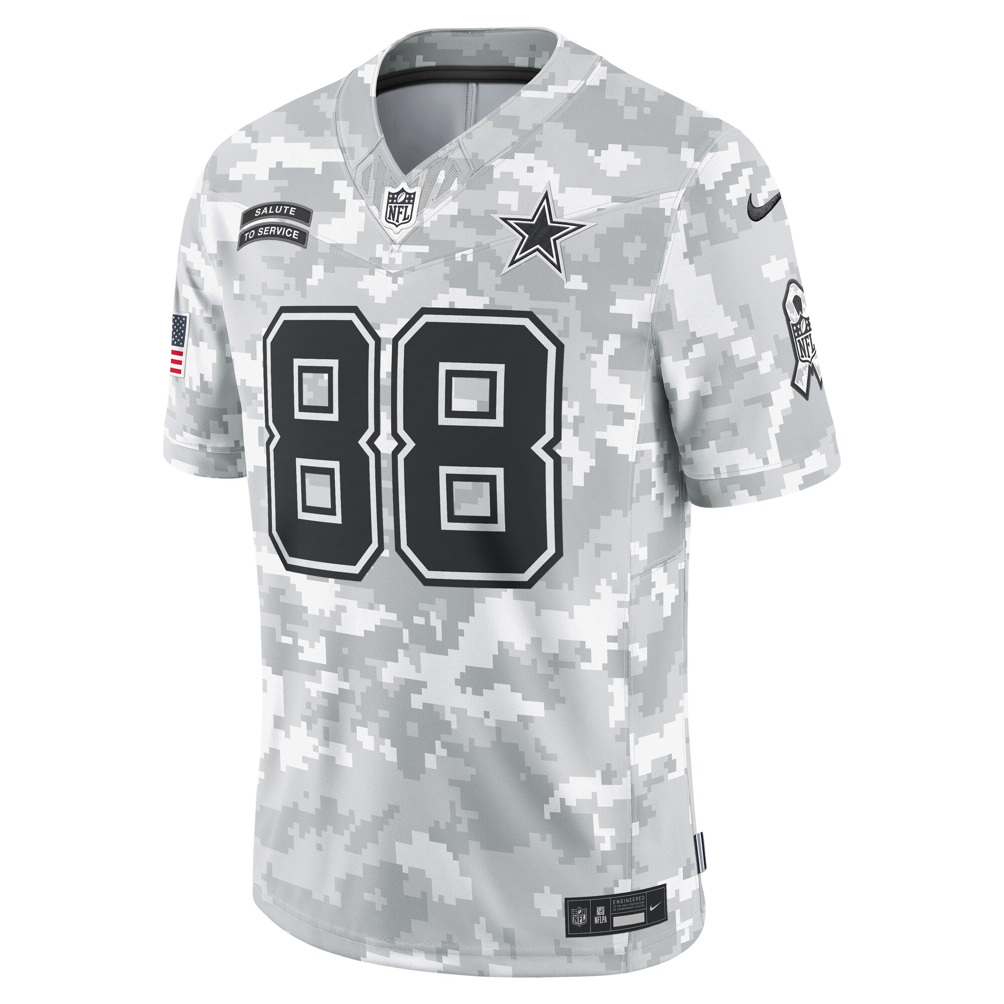 Men's Dallas Cowboys CeeDee Lamb  Arctic Camo 2024 Salute to Service Limited Jersey