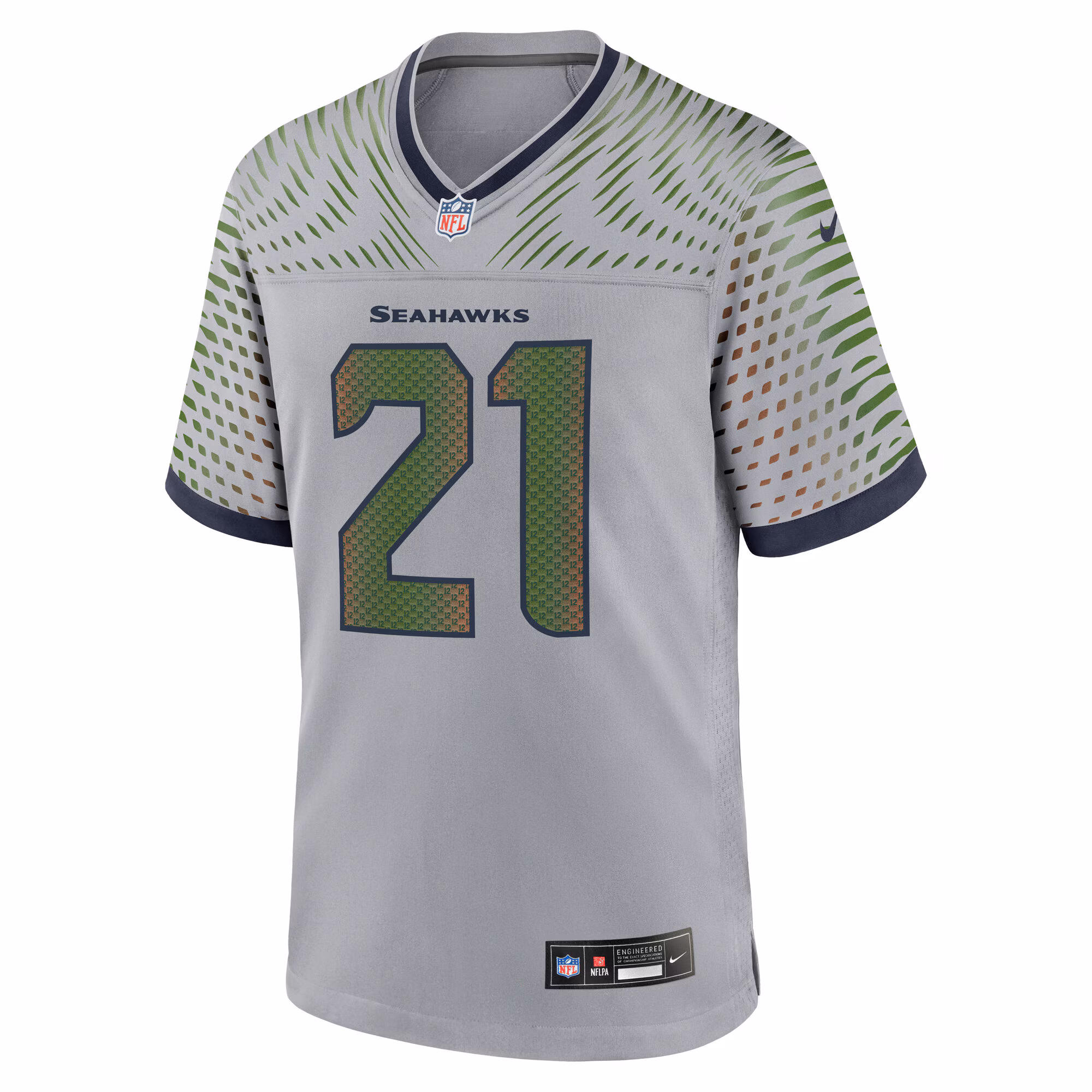 Men's Seattle Seahawks Devon Witherspoon  Wolf Gray 2025 Rivalries Collection Game Jersey