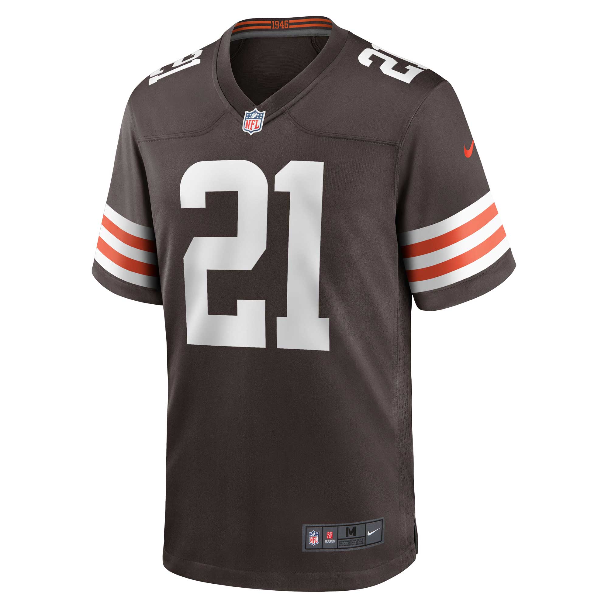Men's Cleveland Browns Denzel Ward  Brown Game Jersey