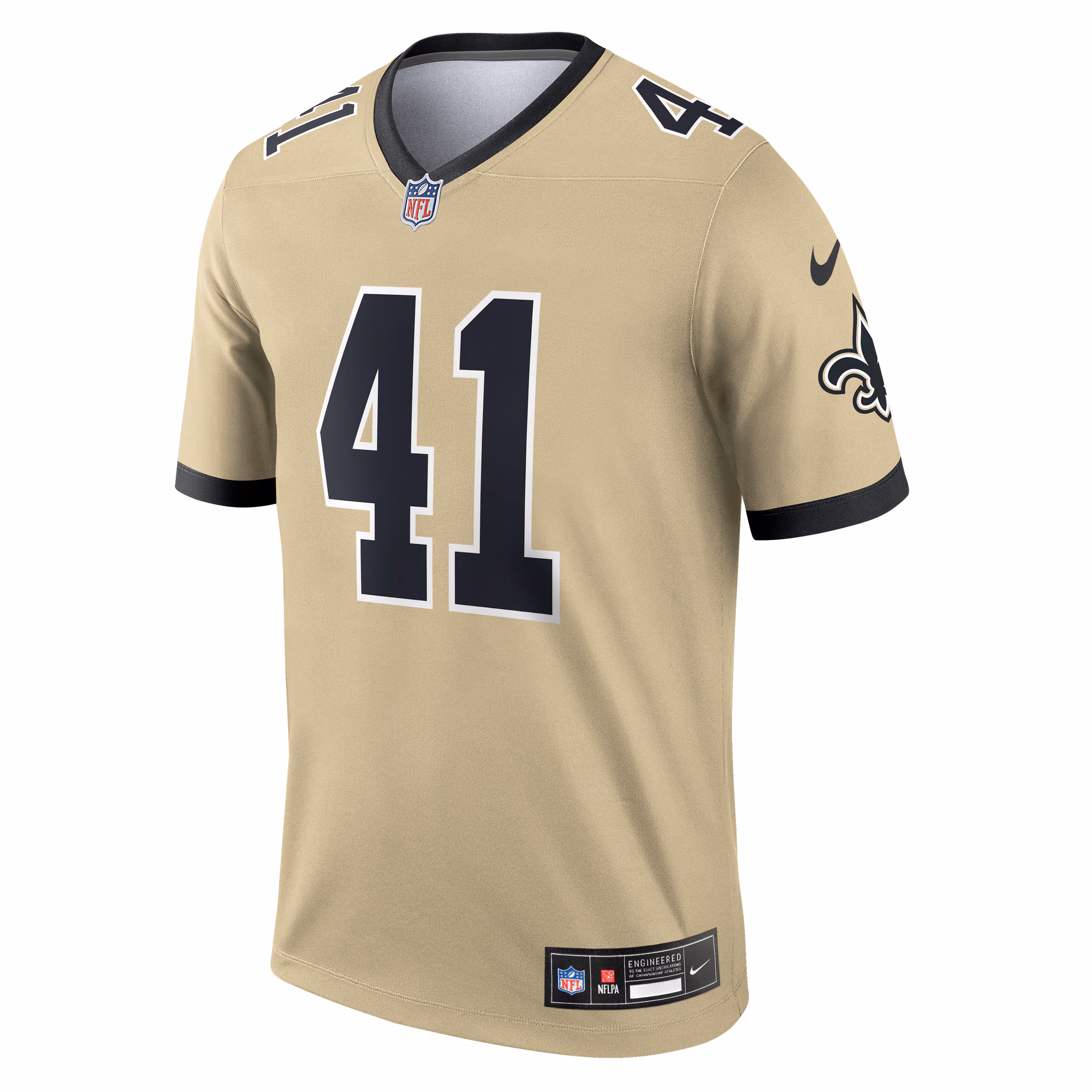 Men's New Orleans Saints Alvin Kamara  Gold Gameday Golds Alternate Legend Player Performance Top