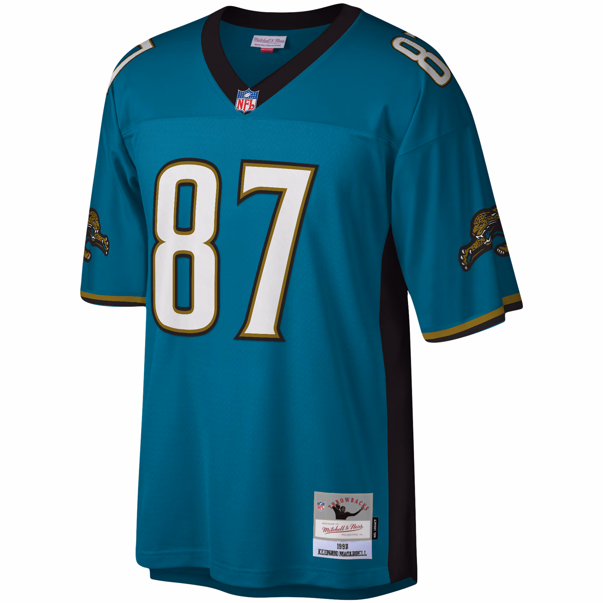 Men's Jacksonville Jaguars Keenan McCardell Mitchell & Ness Teal Legacy Replica Jersey