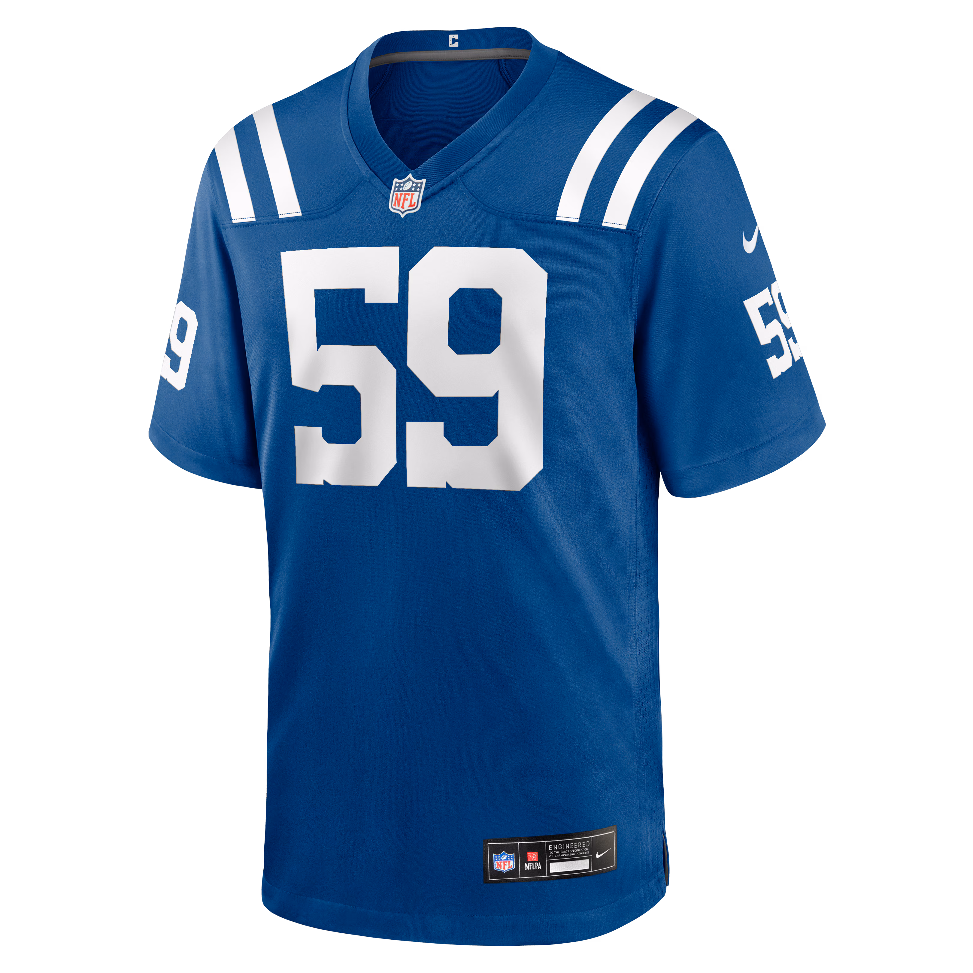 Men's Indianapolis Colts Buddy Johnson  Royal Team Game Jersey