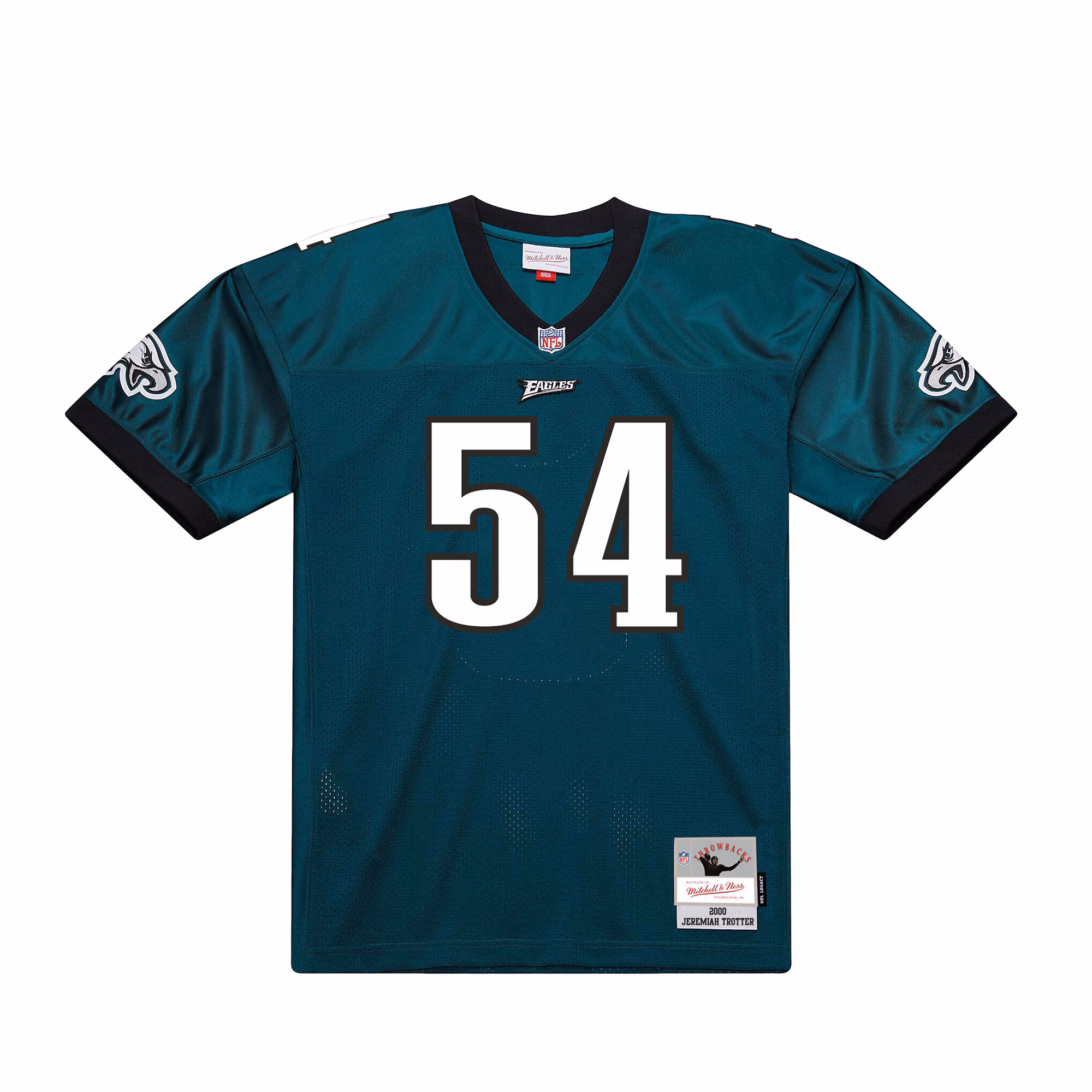 Men's Philadelphia Eagles Jeremiah Trotter Mitchell & Ness Green 2000 Legacy Throwback Replica Jersey