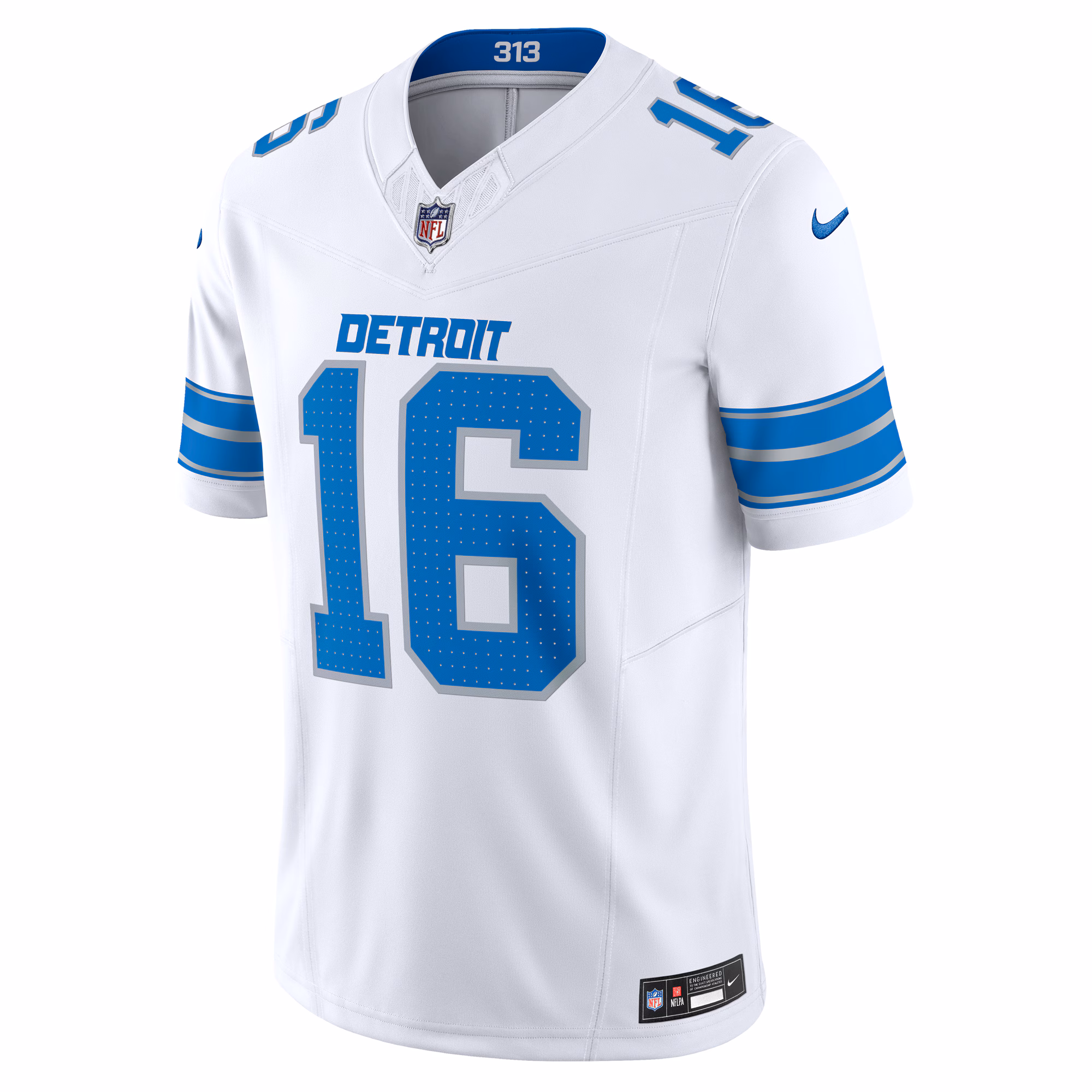 Men's Detroit Lions Jared Goff  White Vapor F.U.S.E. Limited Jersey
