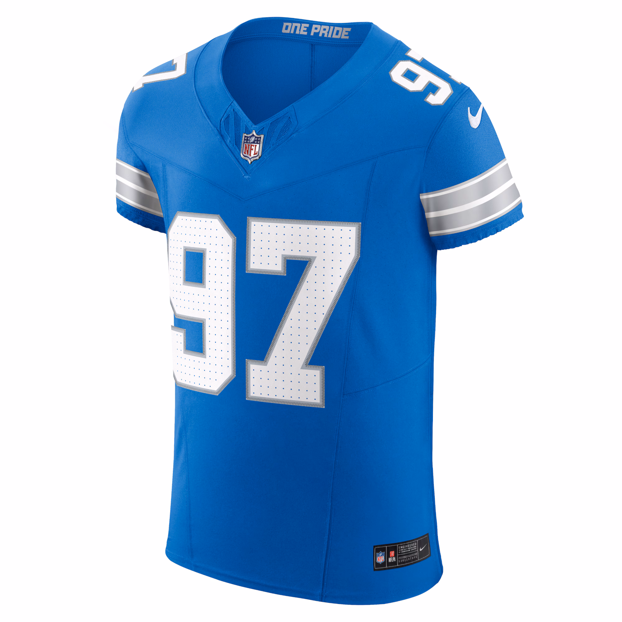 Men's Detroit Lions Aidan Hutchinson  Blue Vapor F.U.S.E. Elite Jersey