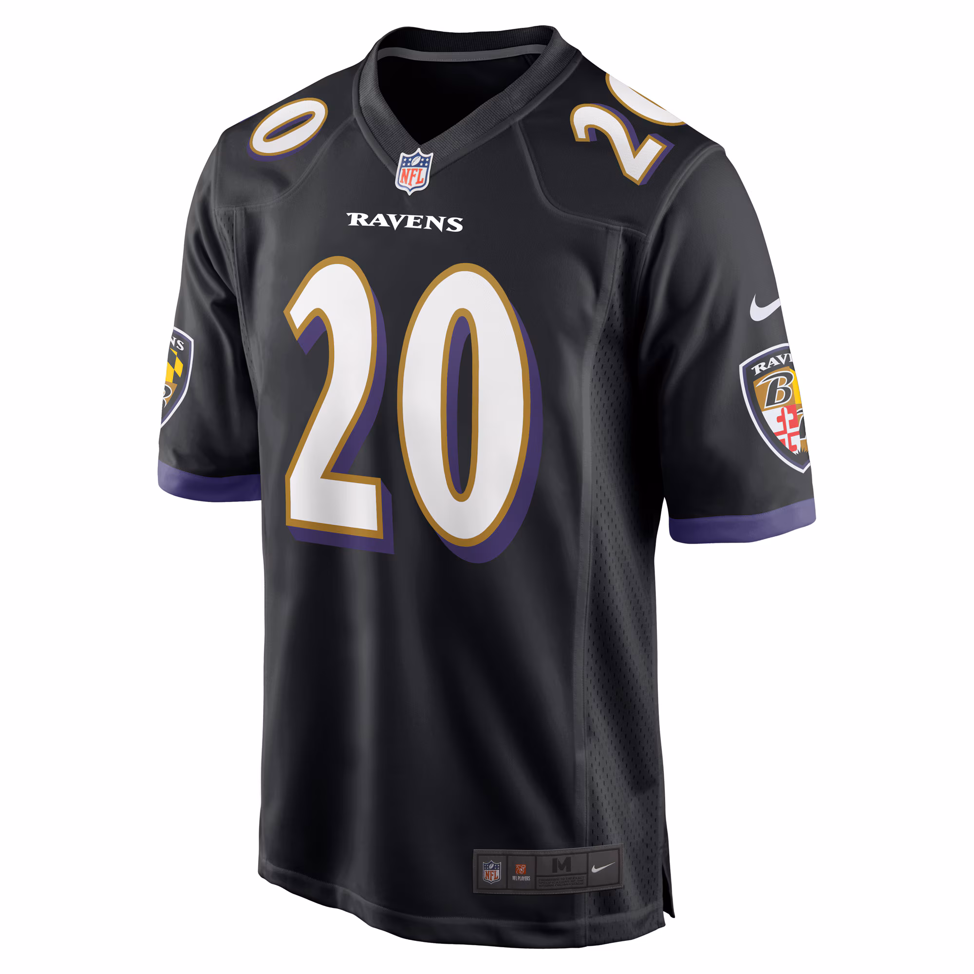 Men's Baltimore Ravens Ed Reed  Black Retired Player Alternate Game Jersey