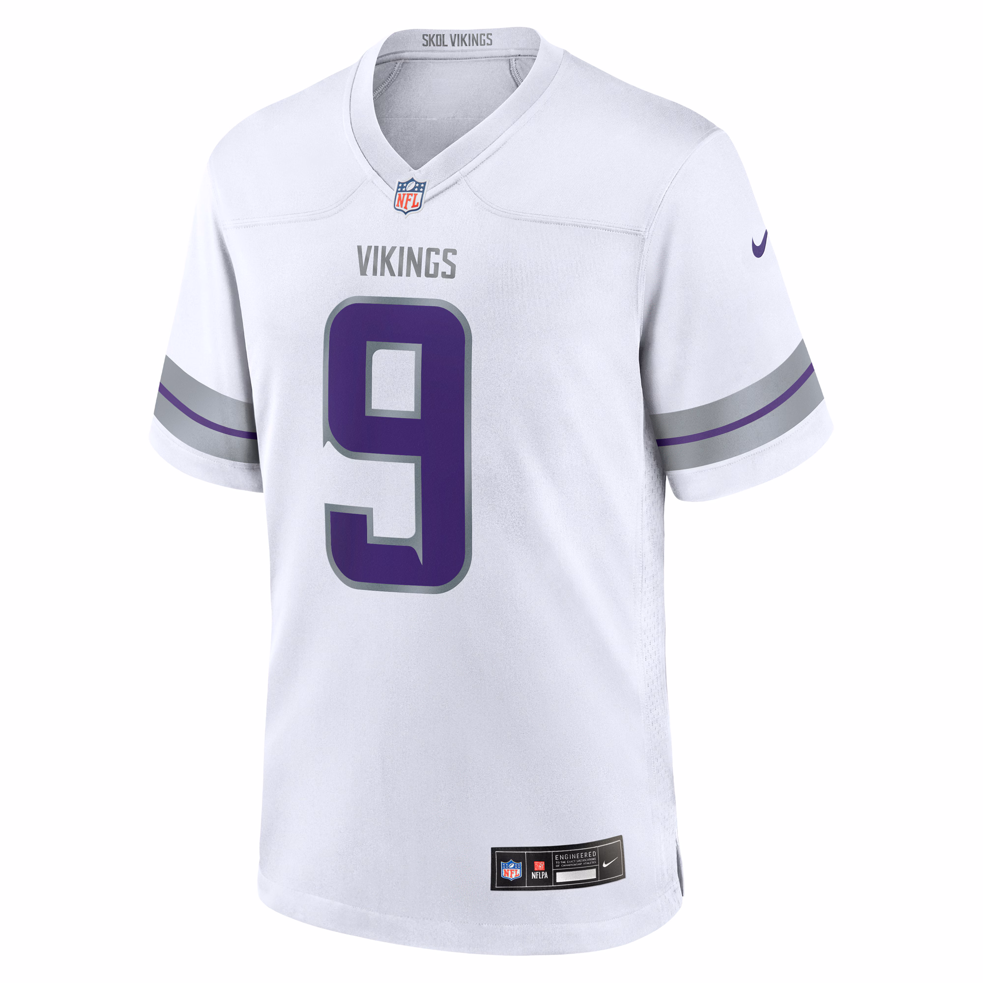 Men's Minnesota Vikings J.J. McCarthy  White Alternate Game Player Jersey