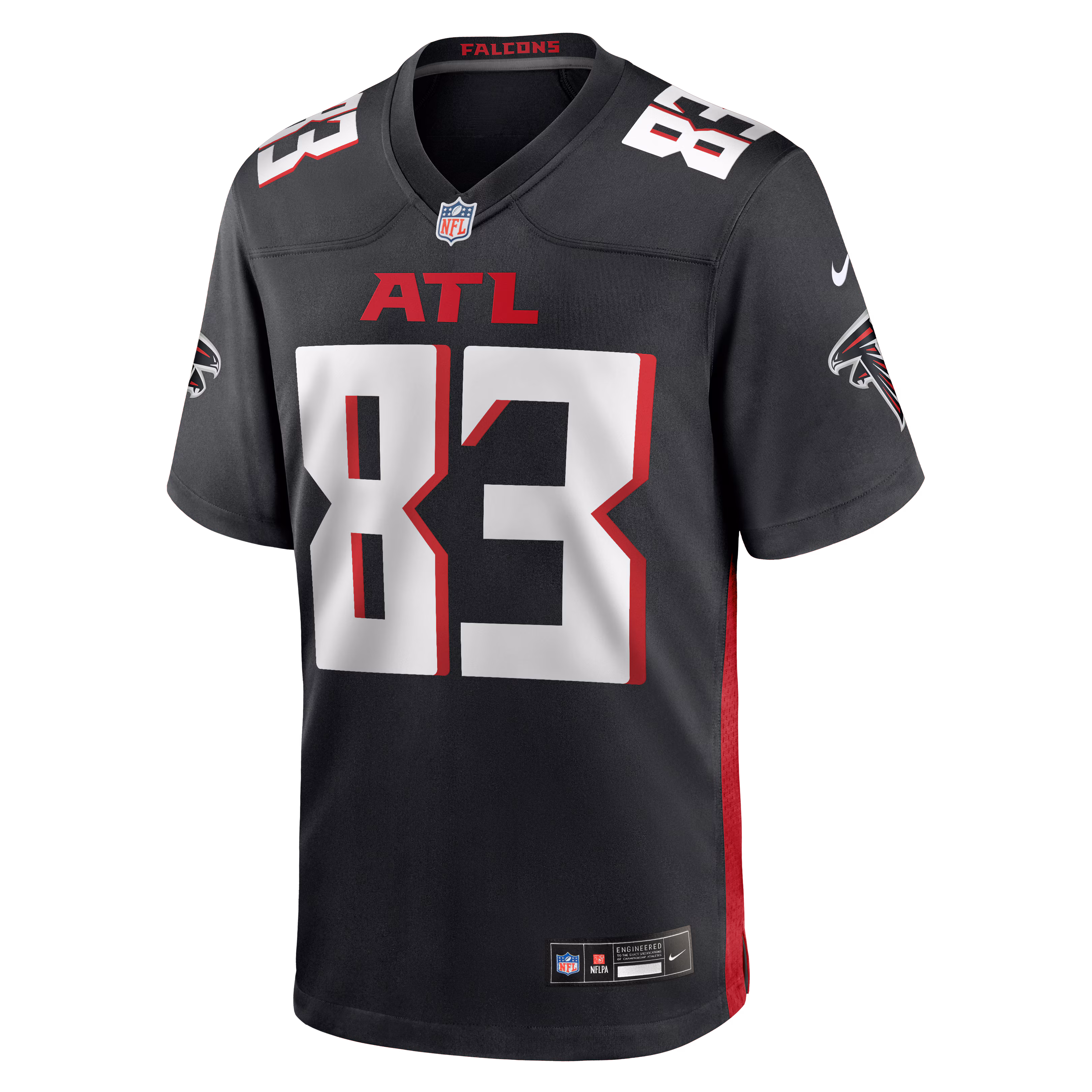 Men's Atlanta Falcons Deven Thompkins  Black Team Game Jersey