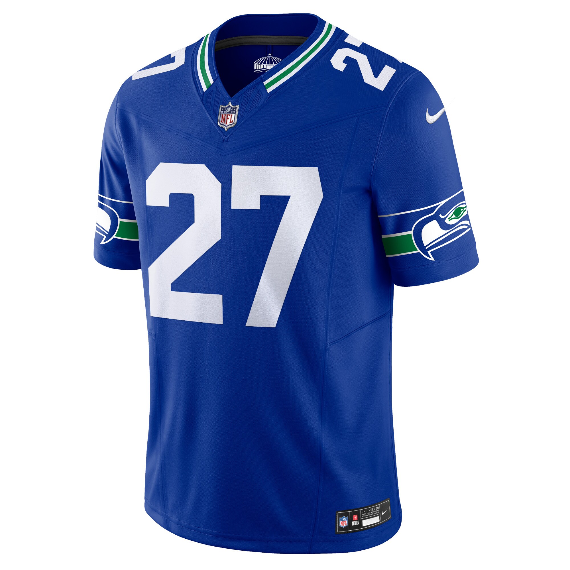 Men's Seattle Seahawks Tariq Woolen  Royal Alternate Vapor F.U.S.E. Limited Jersey