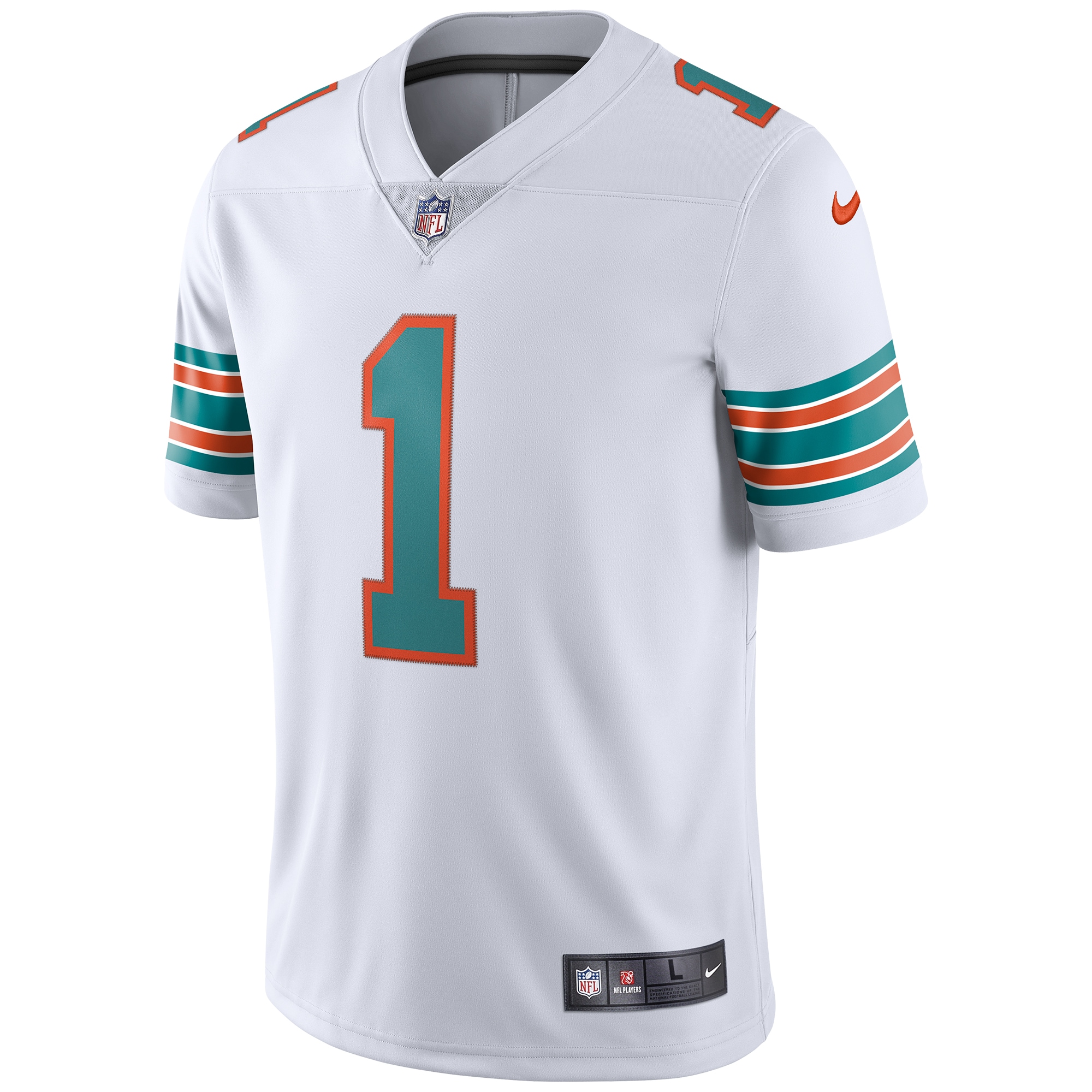Men's Miami Dolphins Tua Tagovailoa  White 2nd Alternate Vapor Limited Jersey