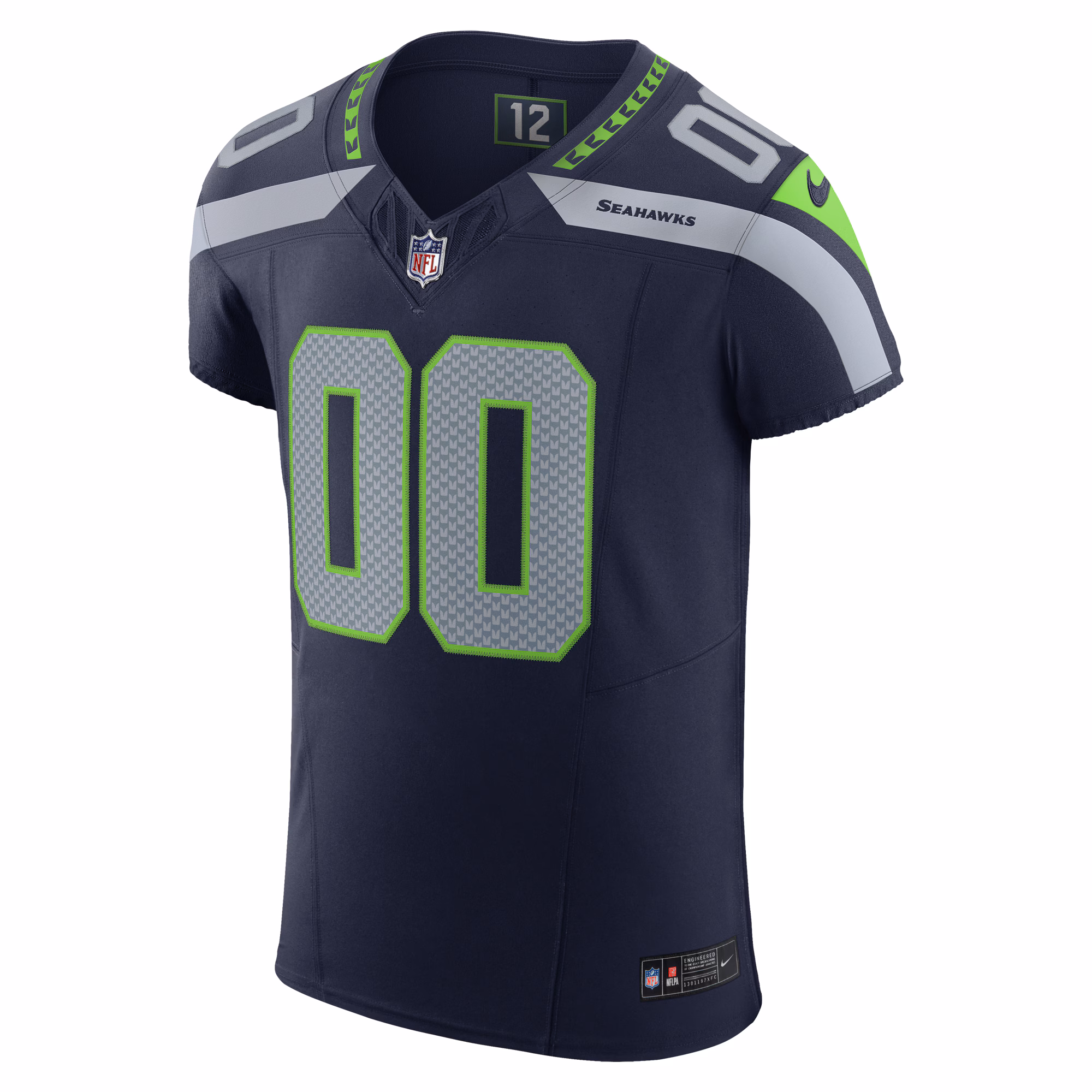 Men's Seattle Seahawks  College Navy Vapor F.U.S.E. Elite Custom Jersey