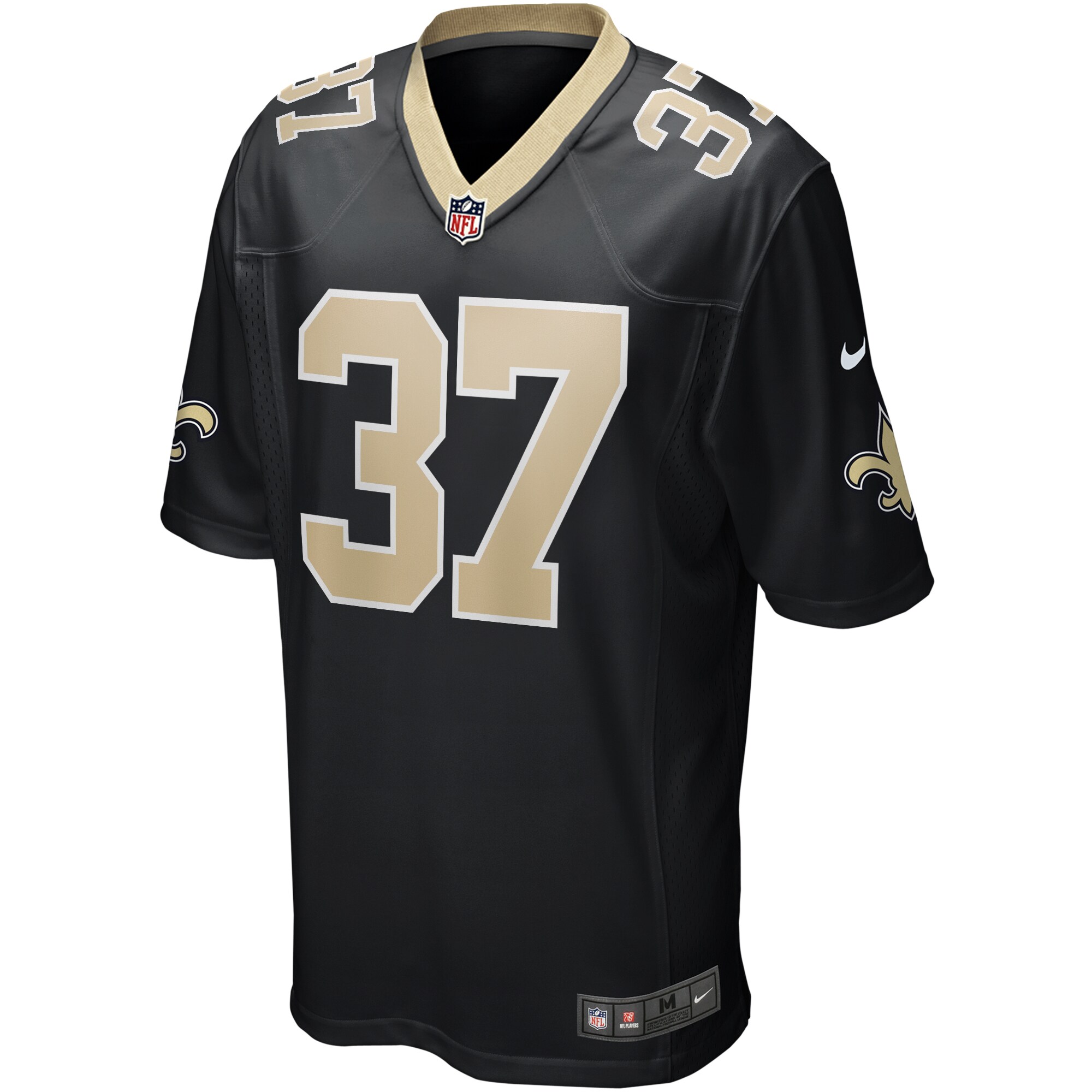 Men's New Orleans Saints Steve Gleason  Black Game Retired Player Jersey