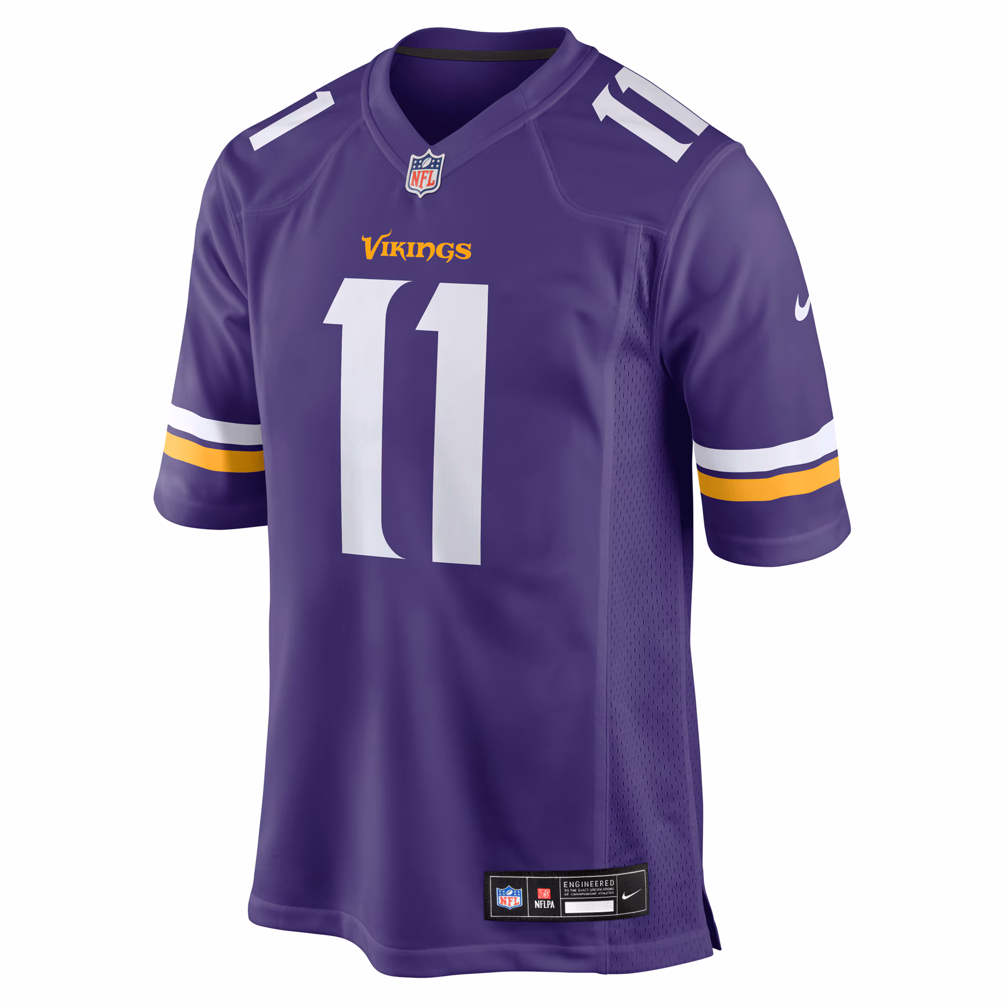 Men's Minnesota Vikings Carson Wentz  Purple Team Game Jersey