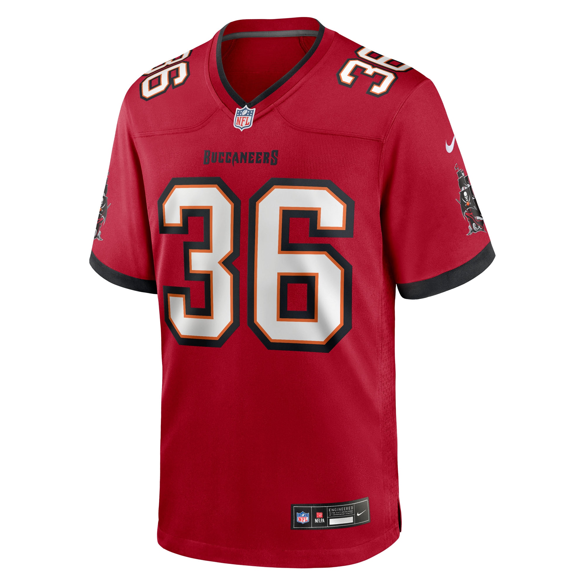 Men's Tampa Bay Buccaneers JJ Roberts  Red Team Game Jersey