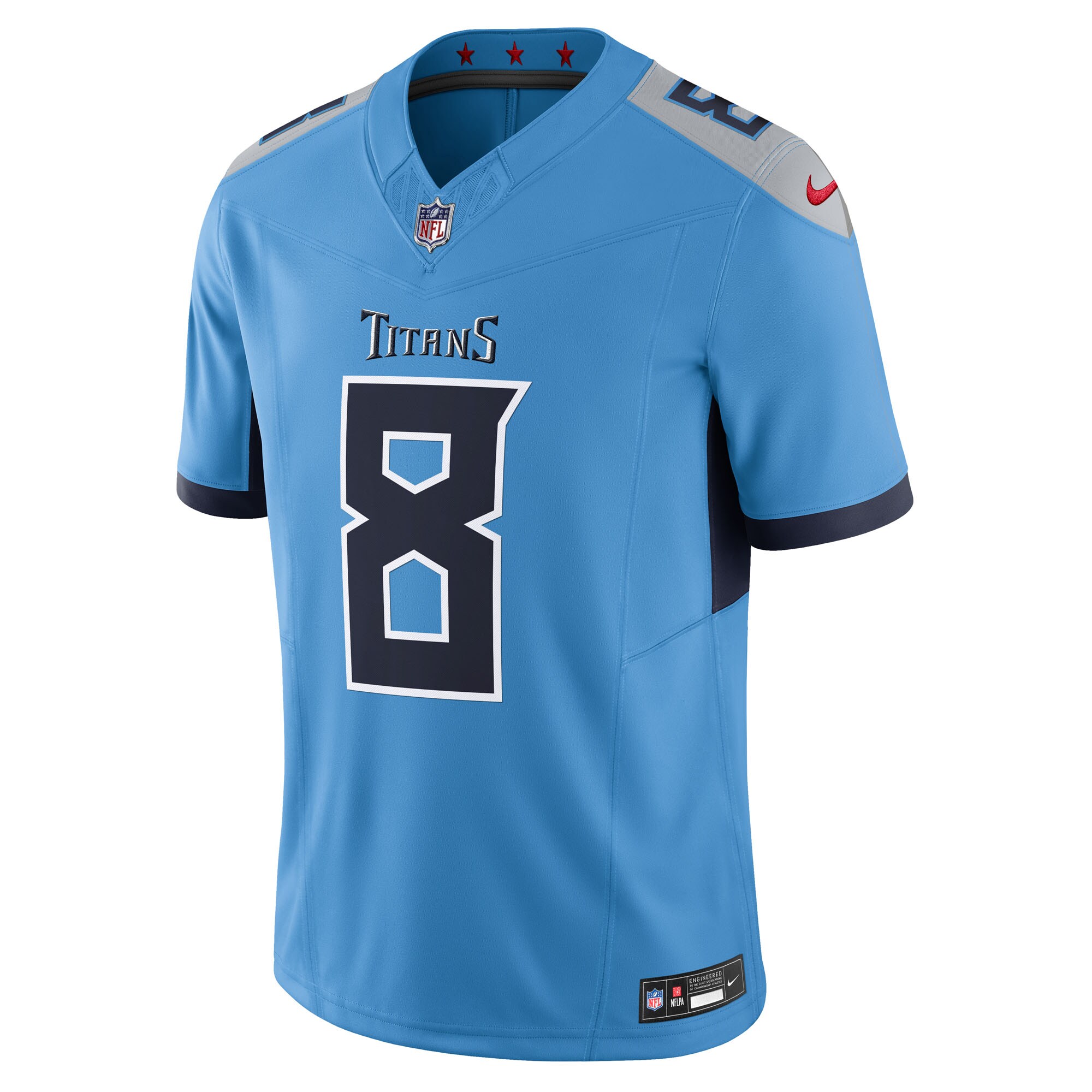 Men's Tennessee Titans Will Levis  Light Blue Alternate Vapor F.U.S.E. Limited Jersey