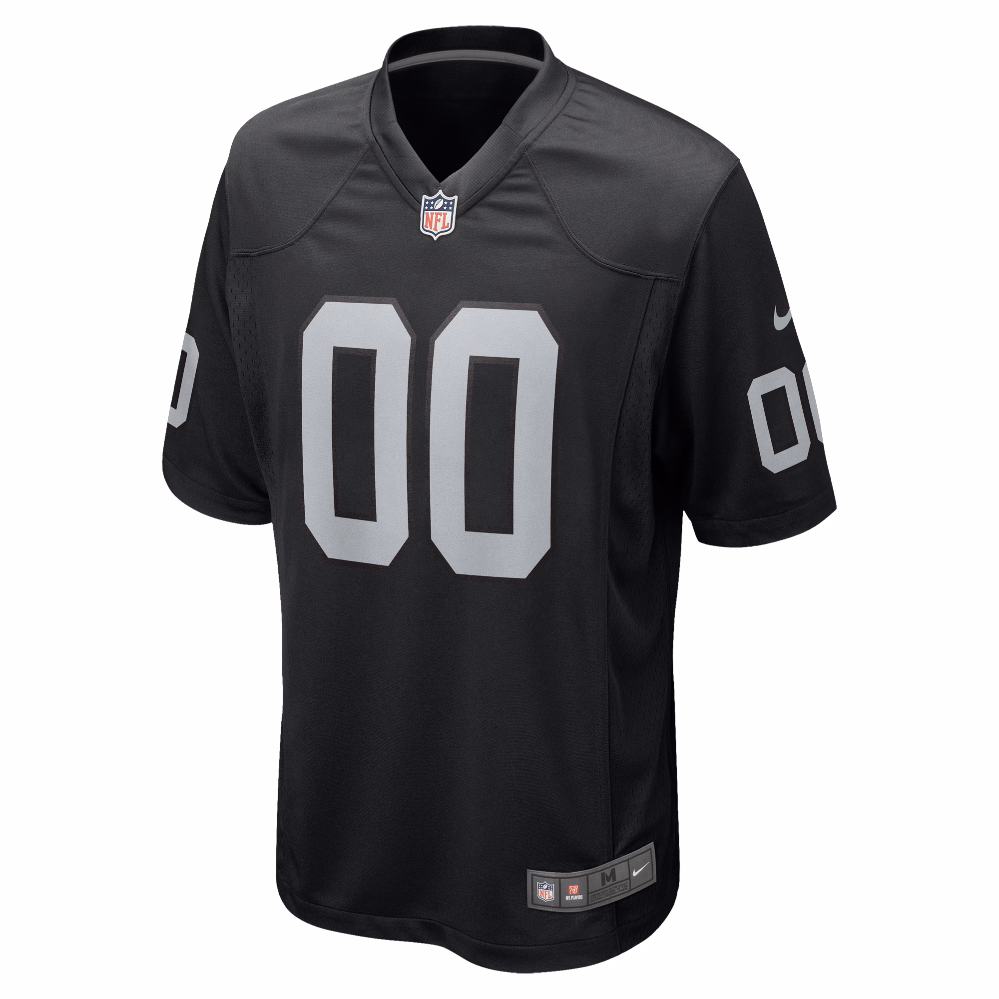 Men's Las Vegas Raiders  Black Custom Game Jersey