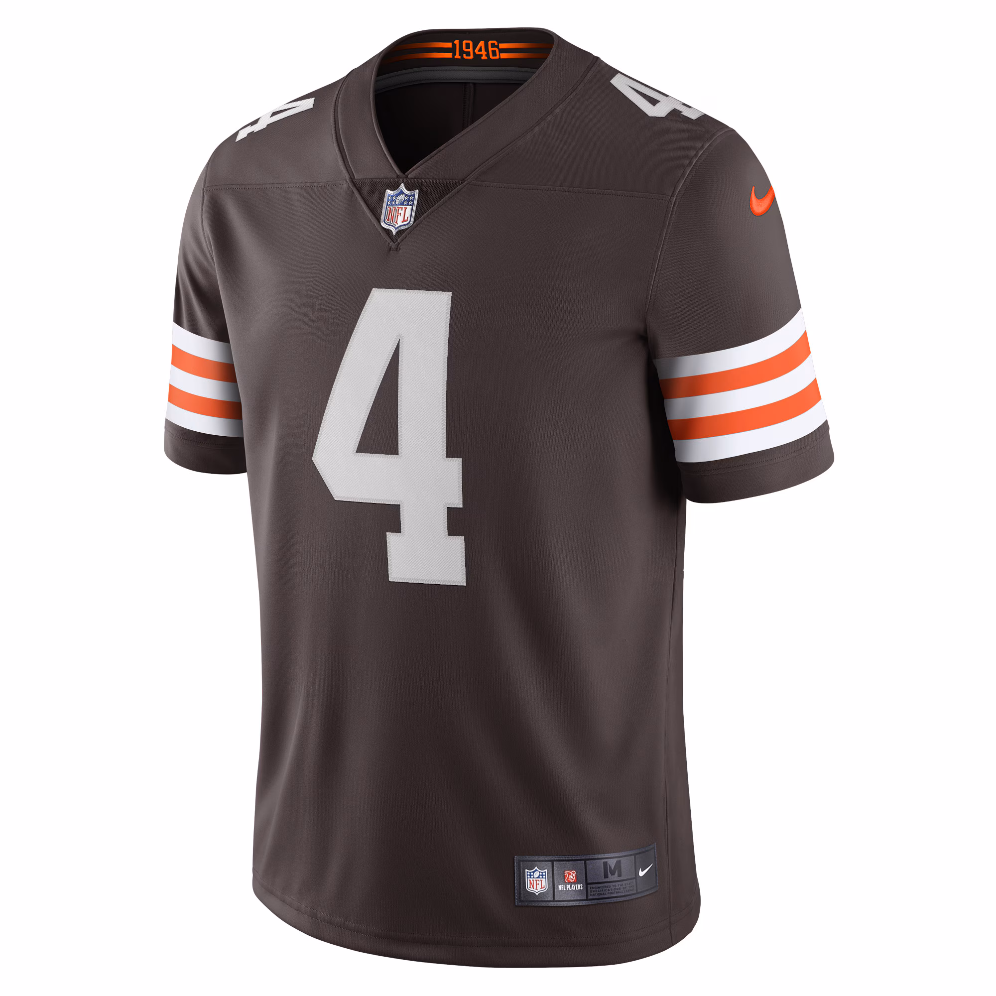 Men's Cleveland Browns Deshaun Watson  Brown Vapor Limited Jersey