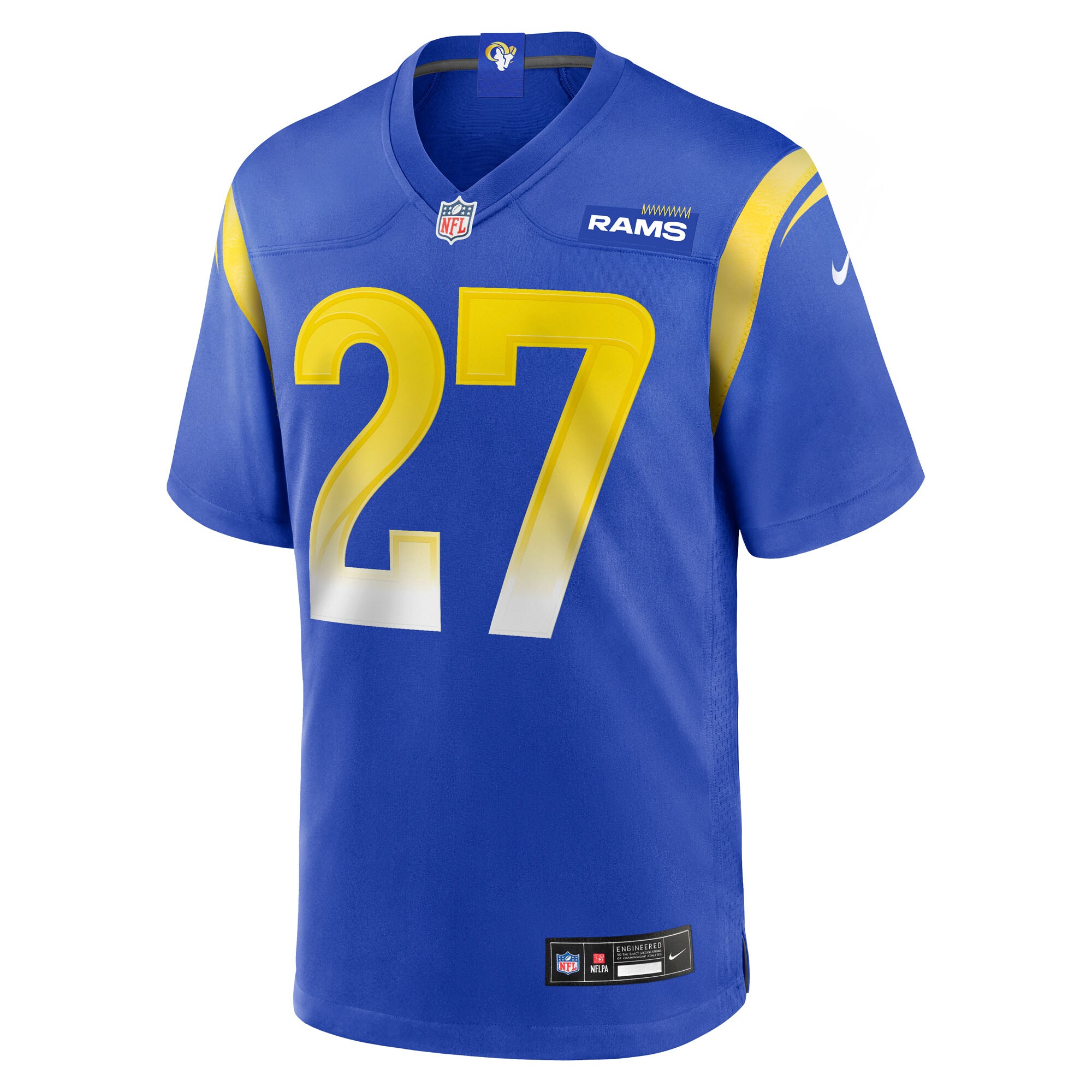 Men's Los Angeles Rams Jarquez Hunter  Royal Team Game Jersey