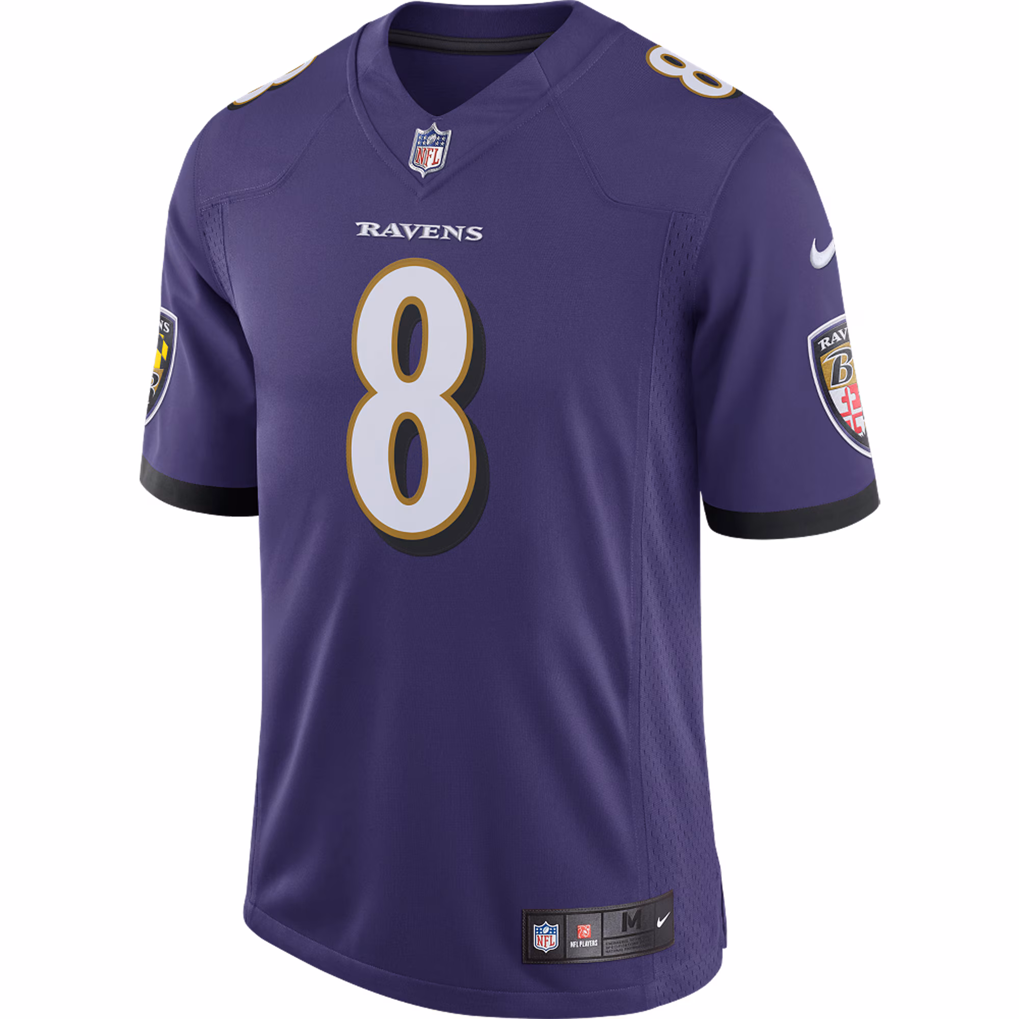 Men's Baltimore Ravens Lamar Jackson  Purple Speed Machine Limited Jersey