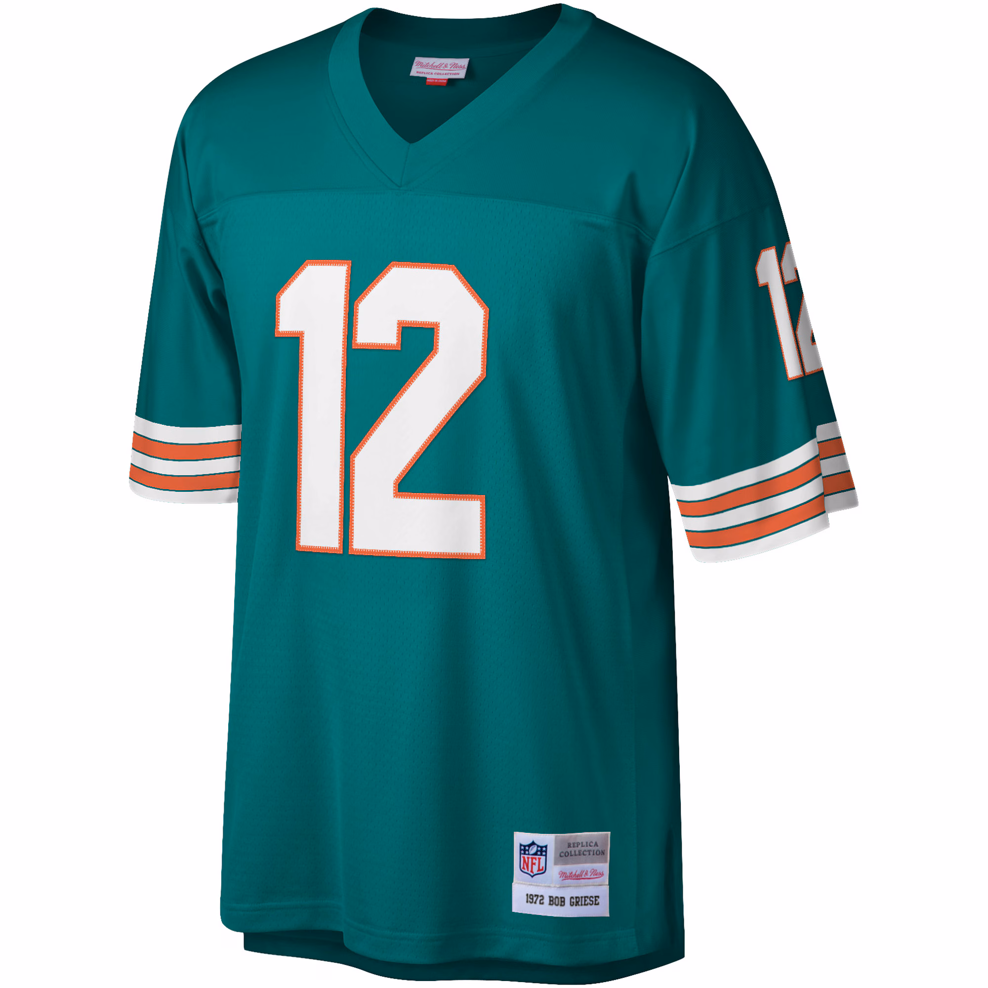 Men's Miami Dolphins Bob Griese Mitchell & Ness Aqua Legacy Replica Jersey