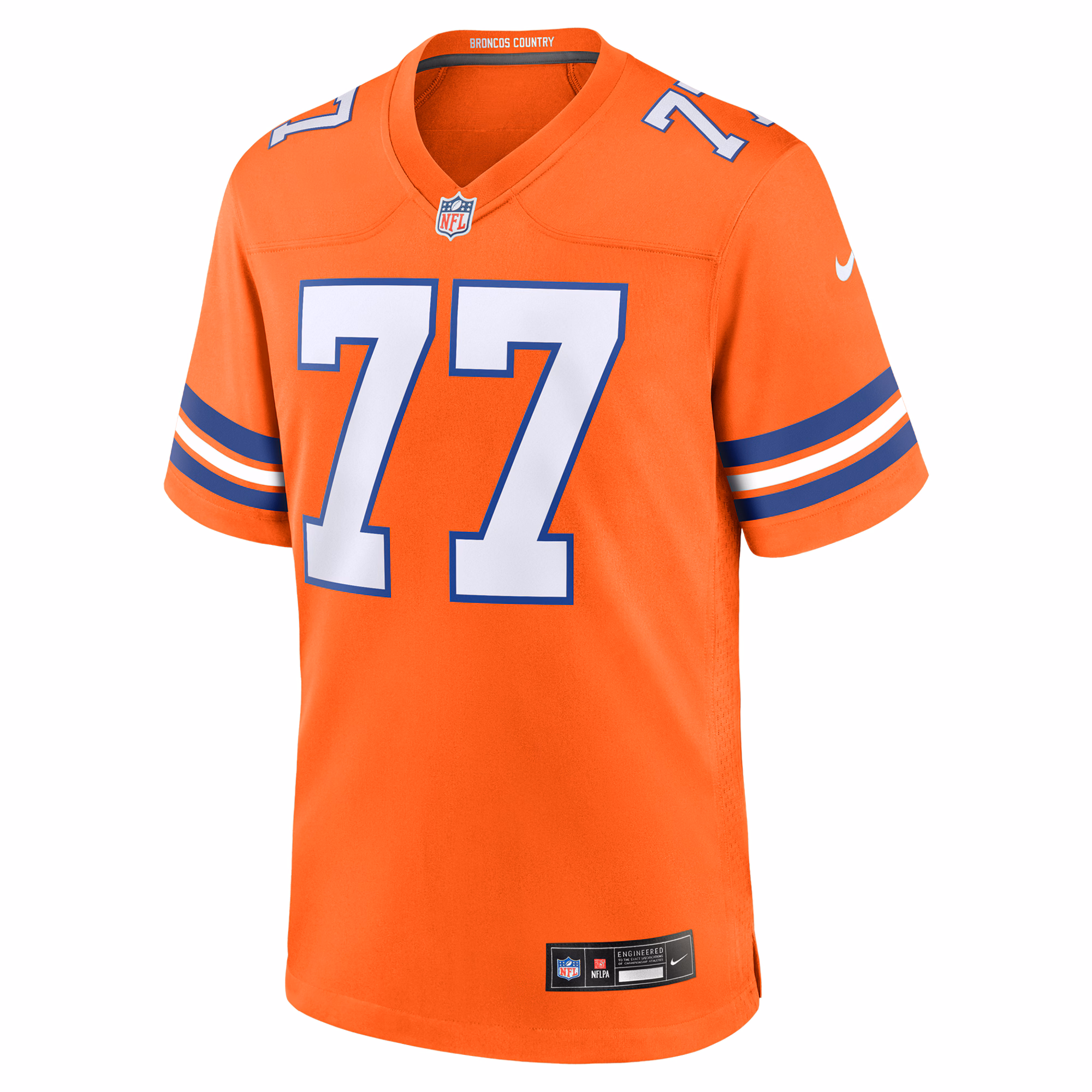 Men's Denver Broncos Quinn Meinerz  Orange Alternate Game Jersey
