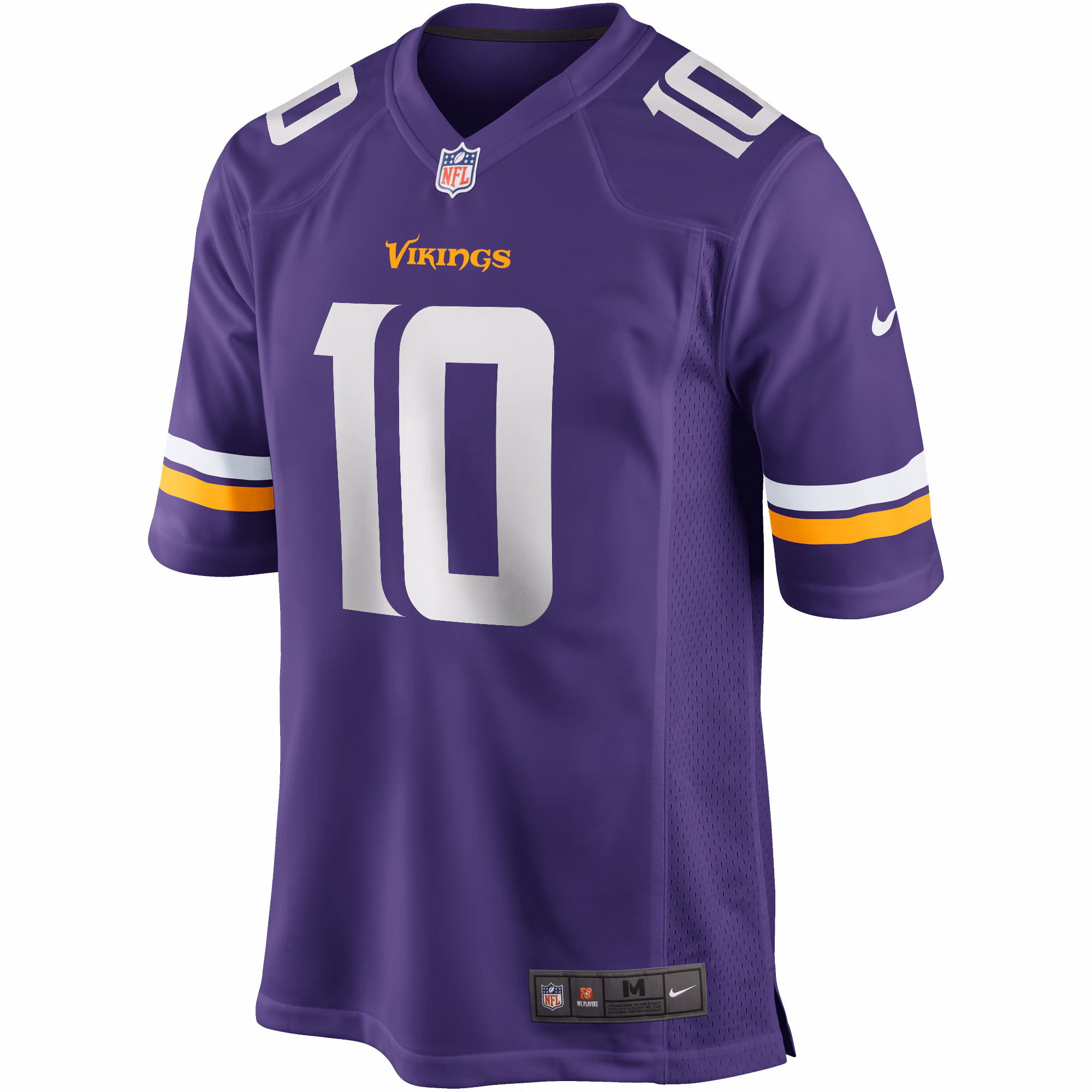 Men's Minnesota Vikings Fran Tarkenton  Purple Game Retired Player Jersey