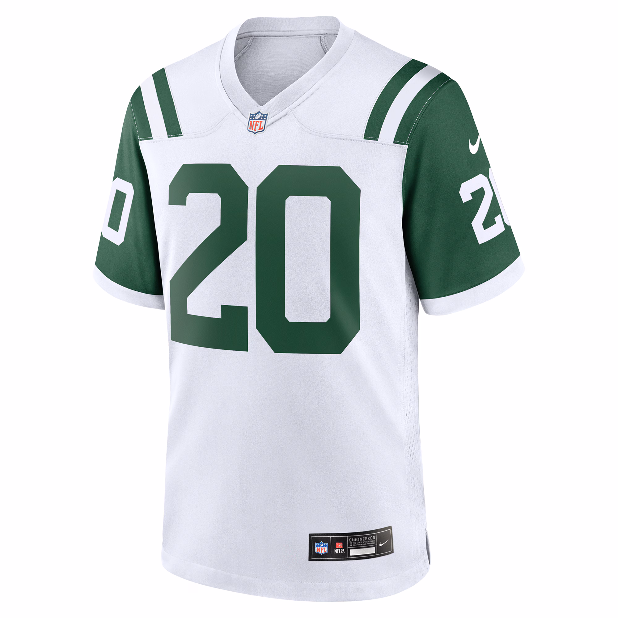 Men's New York Jets Breece Hall  White Classic Alternate Game Jersey