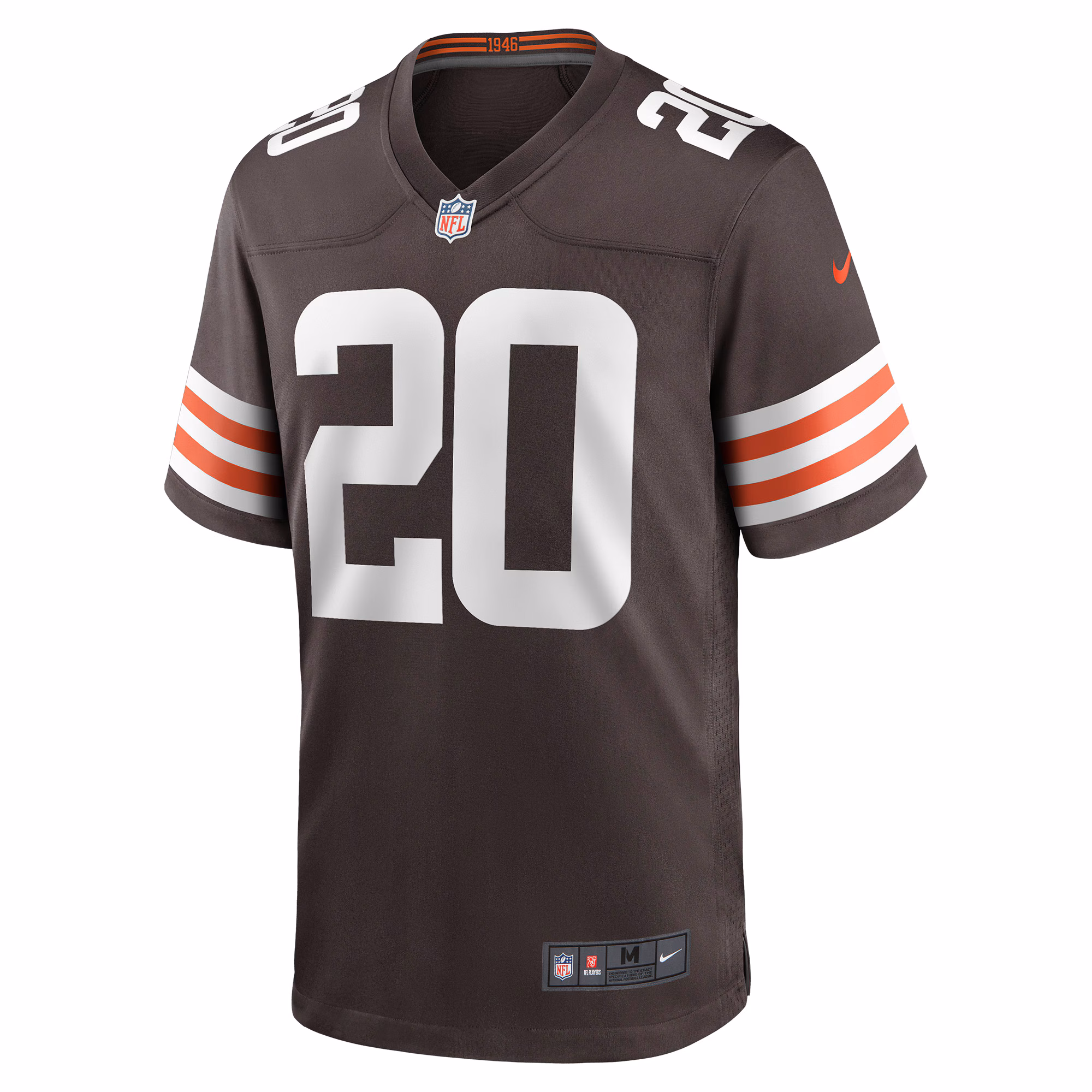 Men's Cleveland Browns Greg Newsome II  Brown Game Jersey