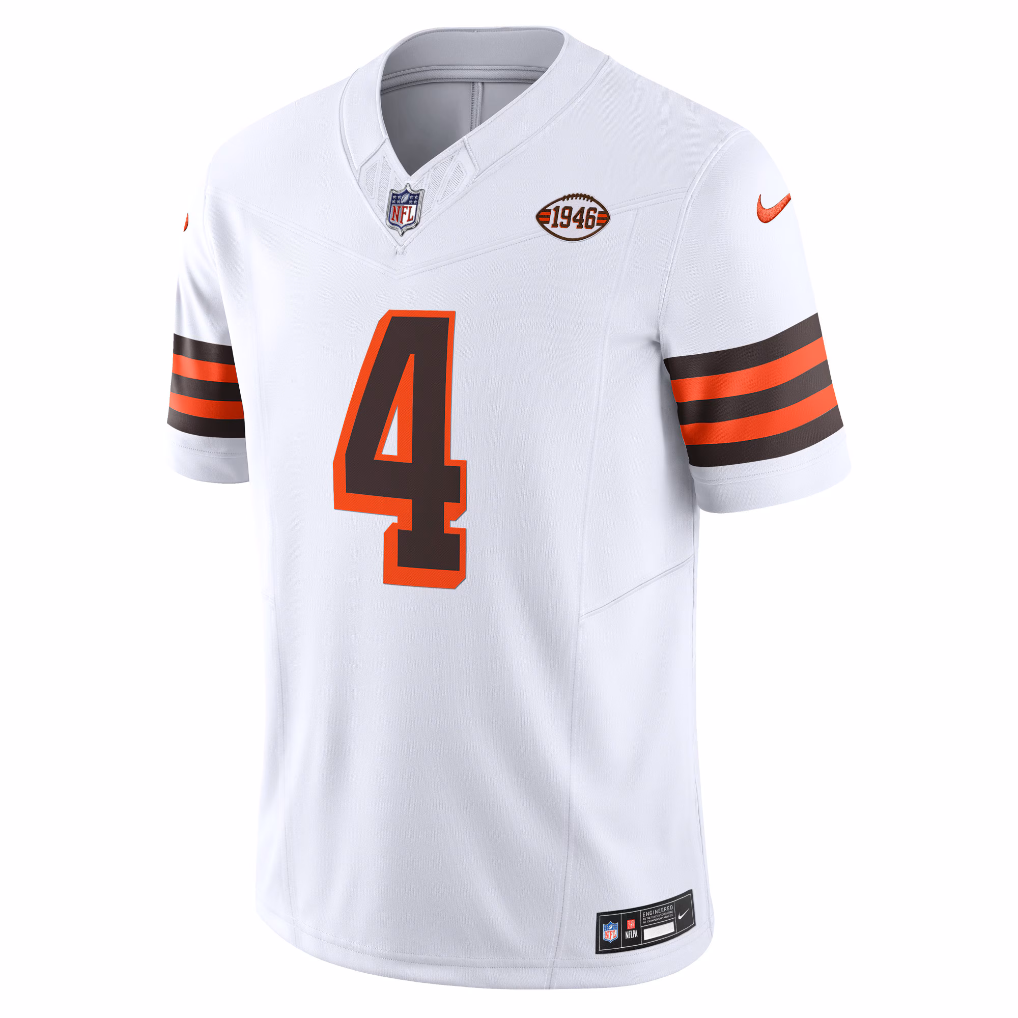 Men's Cleveland Browns Deshaun Watson  White Vapor F.U.S.E. Limited Jersey
