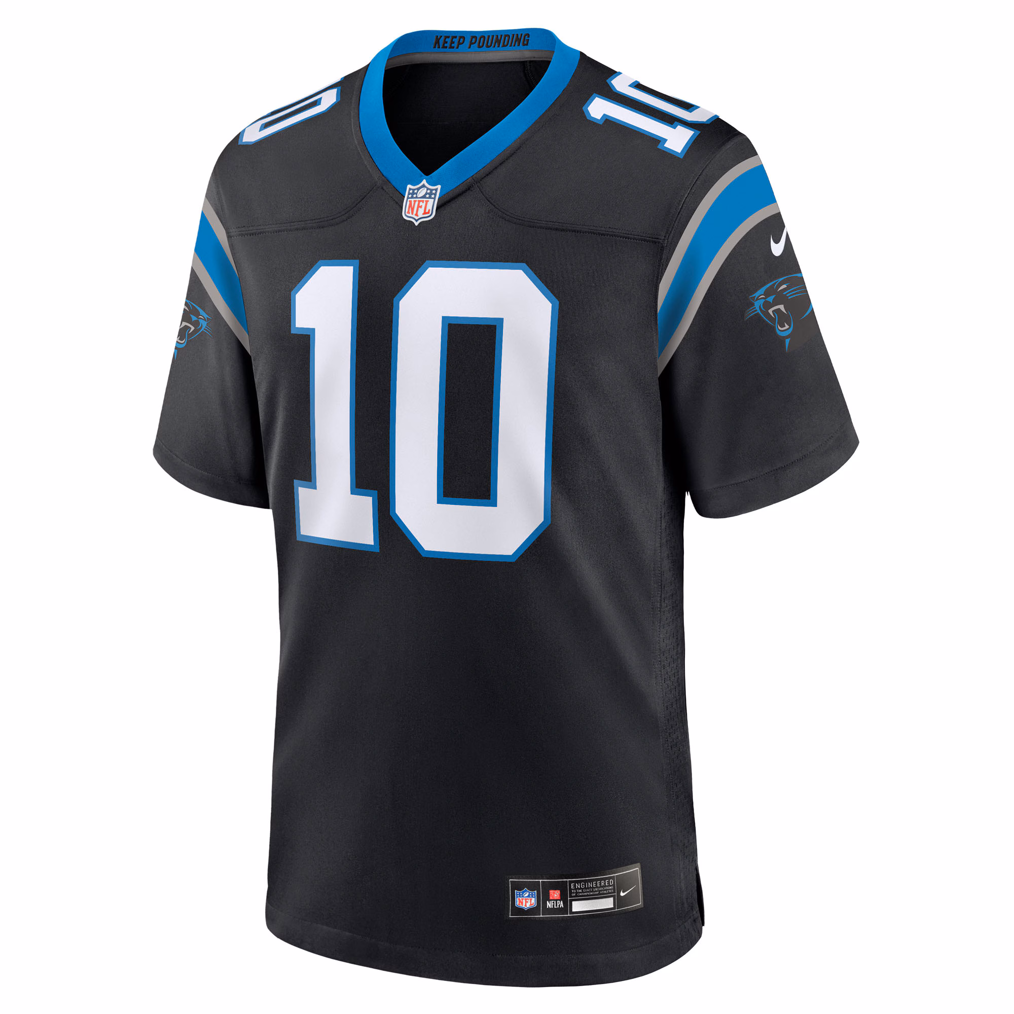 Men's Carolina Panthers Ryan Fitzgerald  Black Team Game Jersey