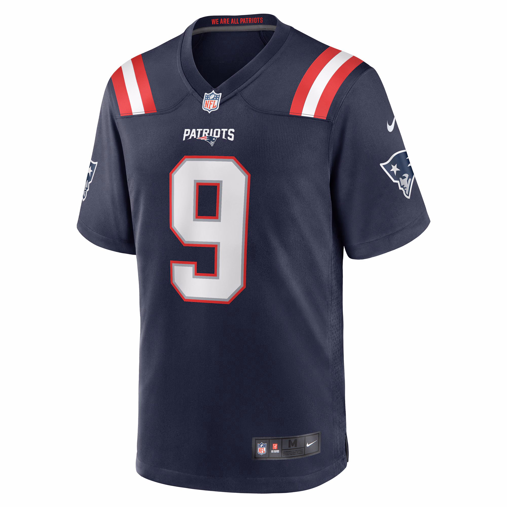 Men's New England Patriots Kayshon Boutte  Navy Game Jersey